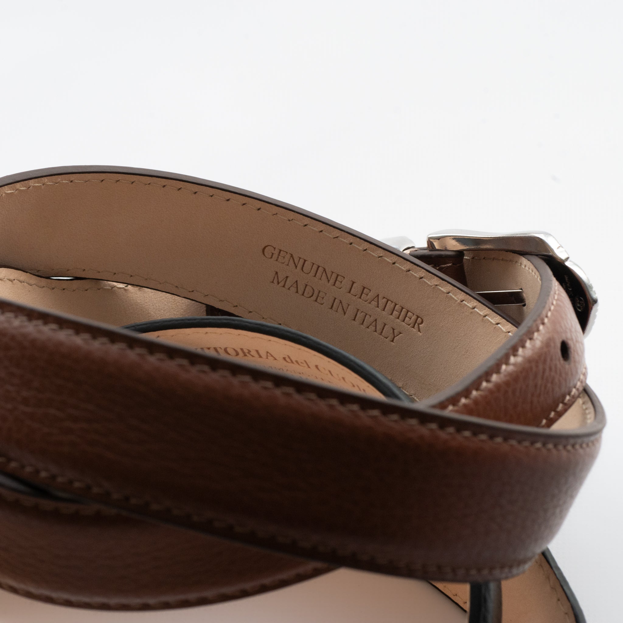 SHRINK EMBOSSED LEATHER WESTERN BELT | W05