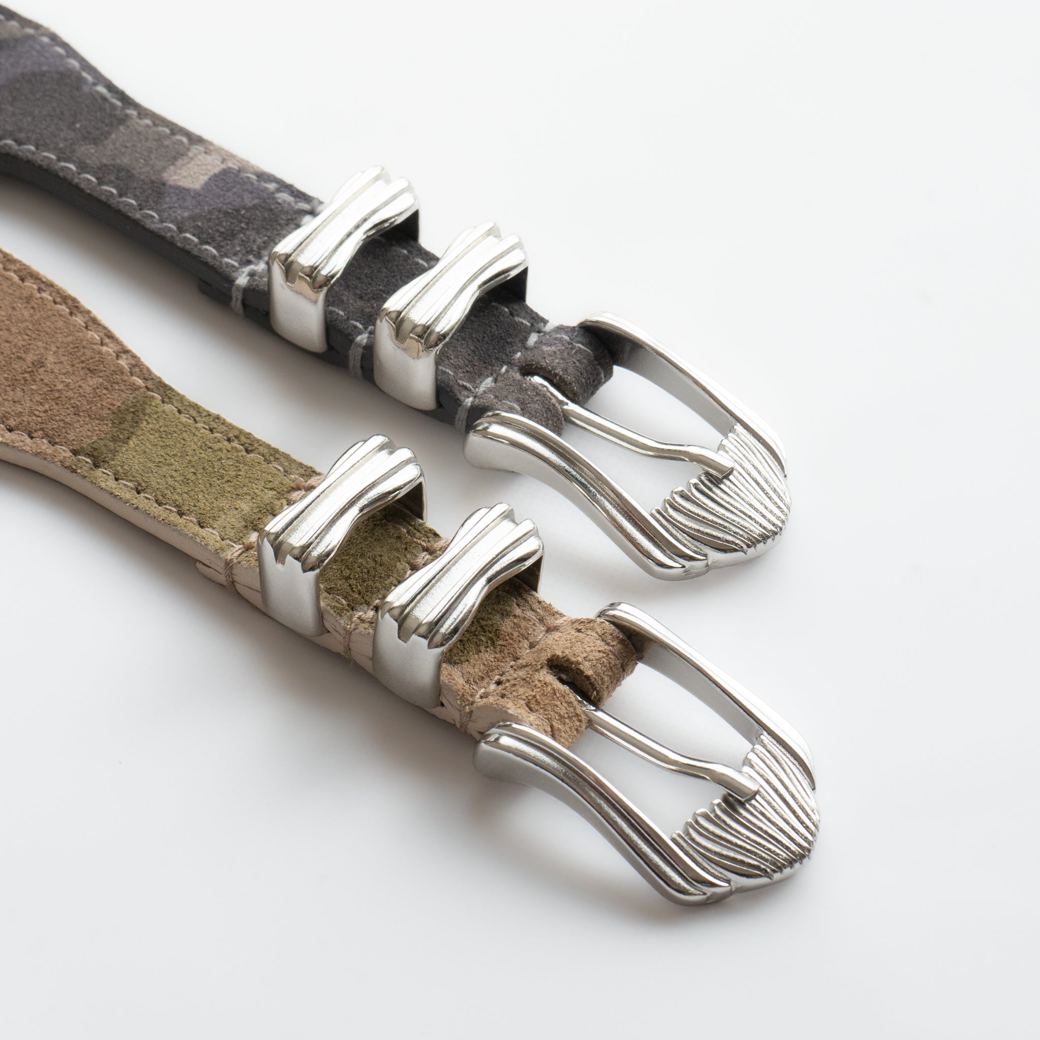 CAMOUFLAGE SUEDE LEATHER WESTERN BELT | W05