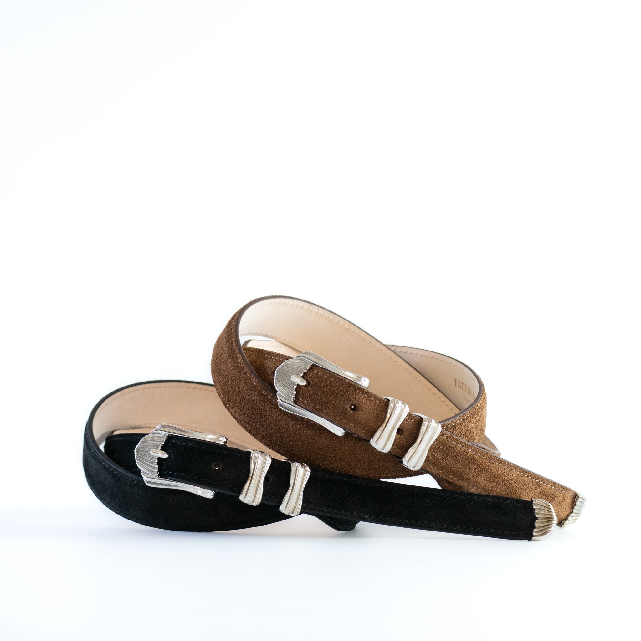 SUEDE LEATHER WESTERN BELT | W05