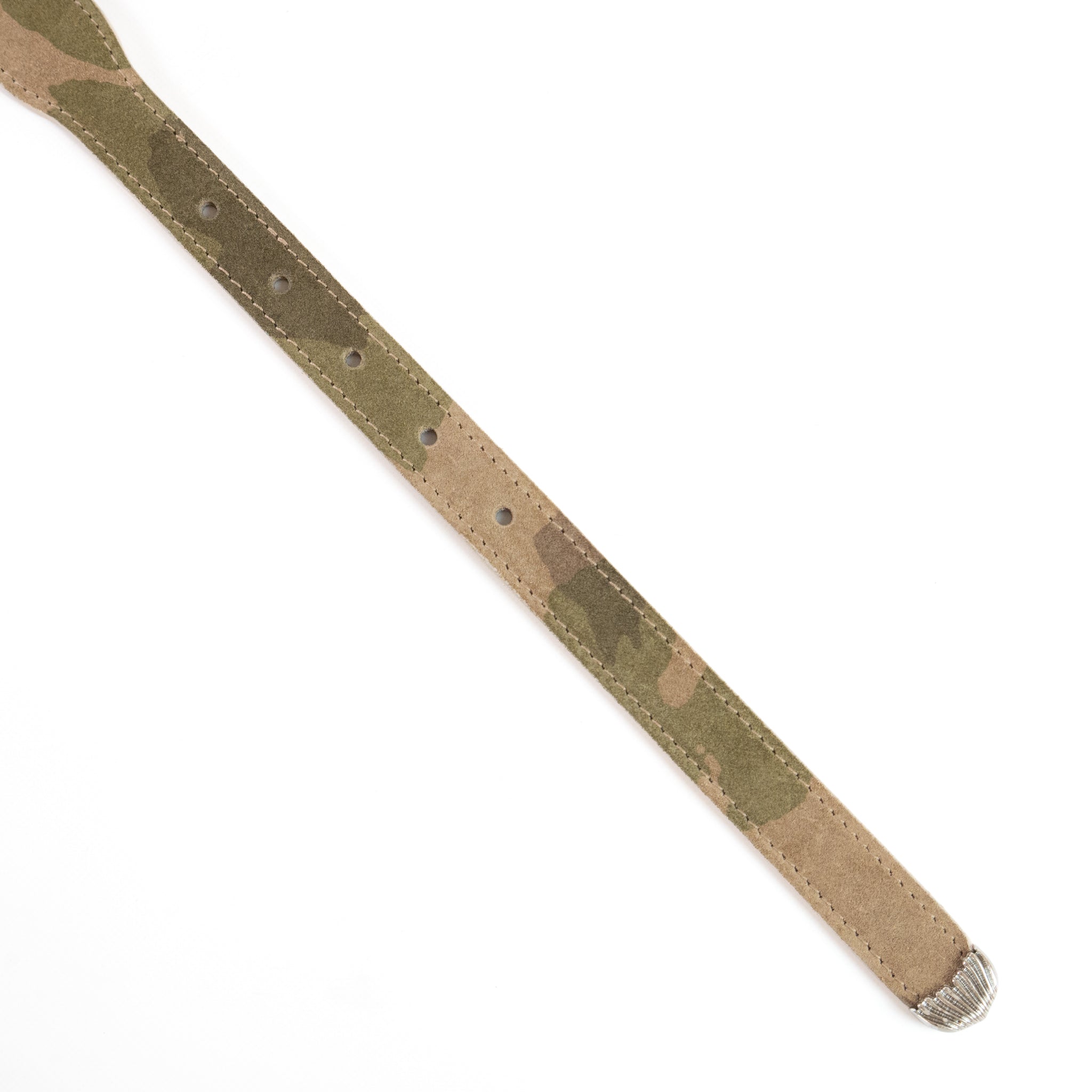 CAMOUFLAGE SUEDE LEATHER WESTERN BELT | W05