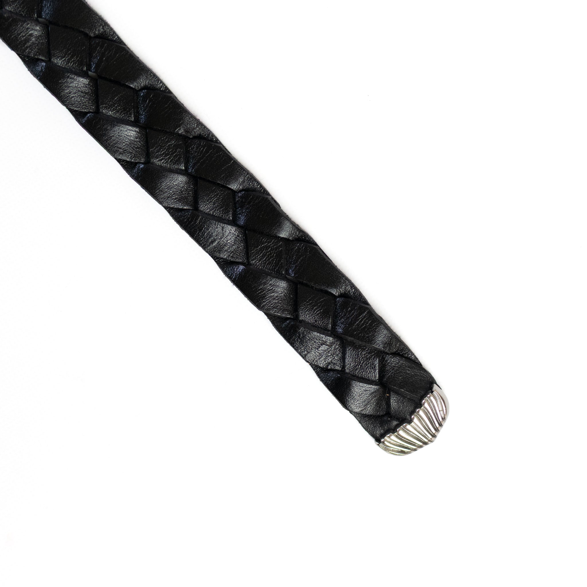 HAND-BRAIDED / leather western mesh belt | W05