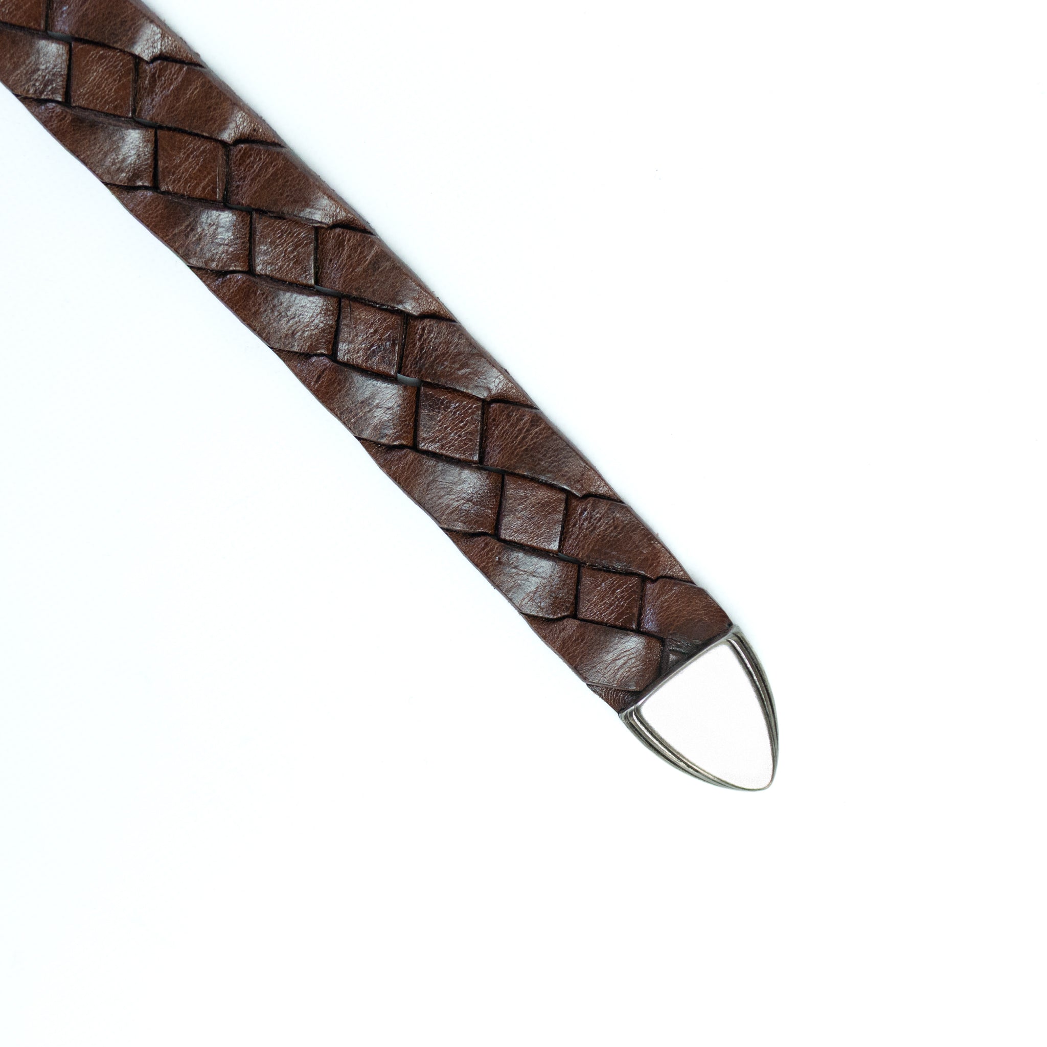 HAND-BRAIDED / leather western mesh belt | W06