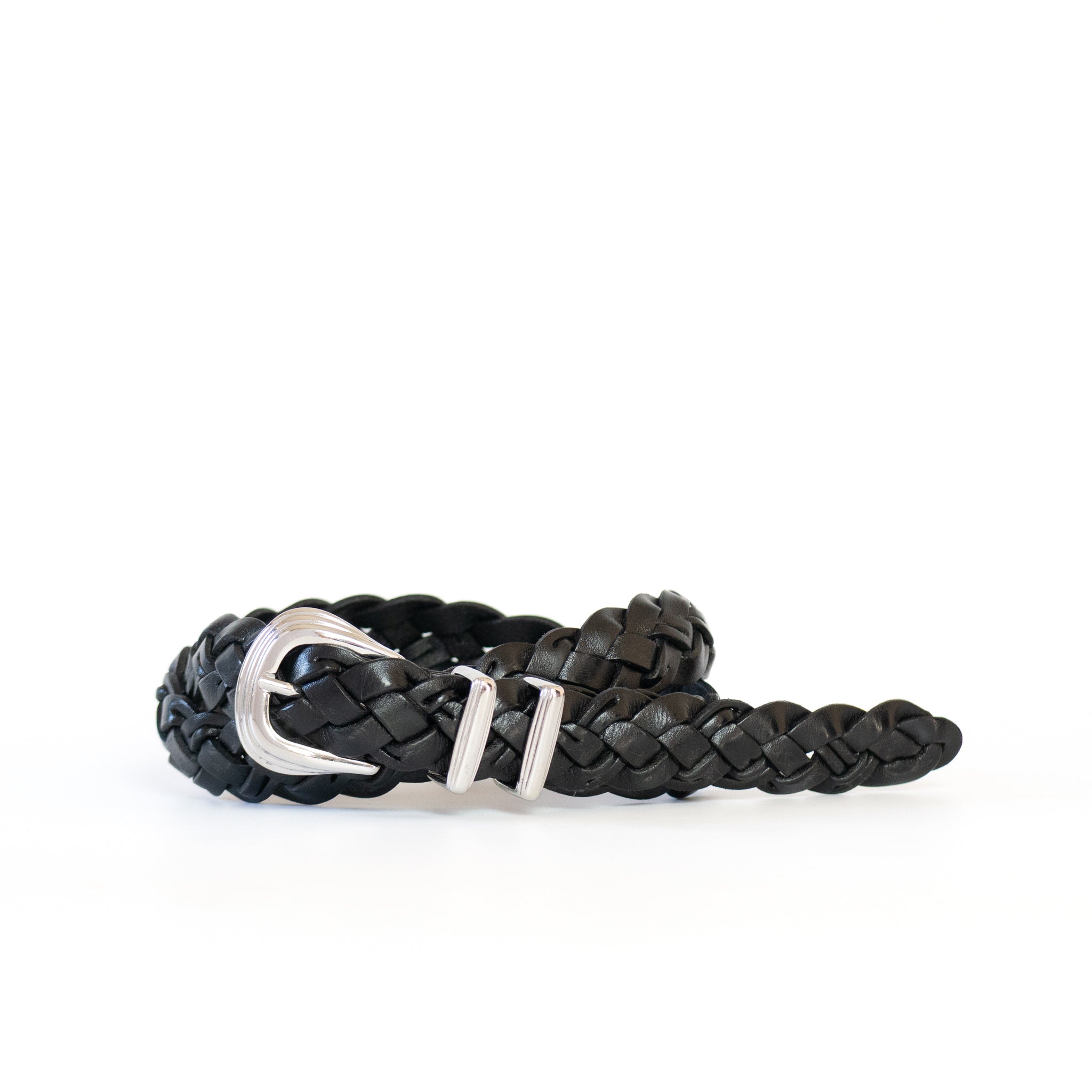 HAND-BRAIDED / asolina | leather mesh belt | W06