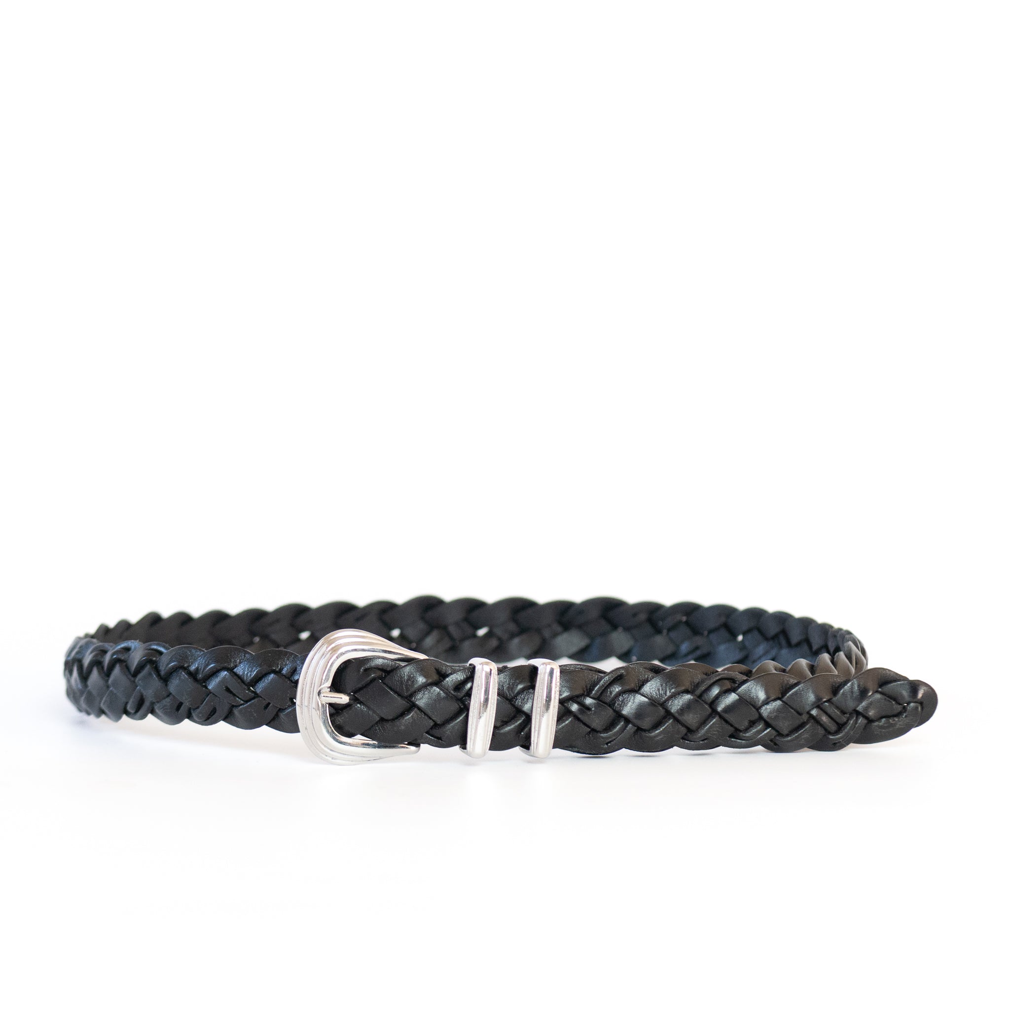 HAND-BRAIDED / asolina | leather mesh belt | W06