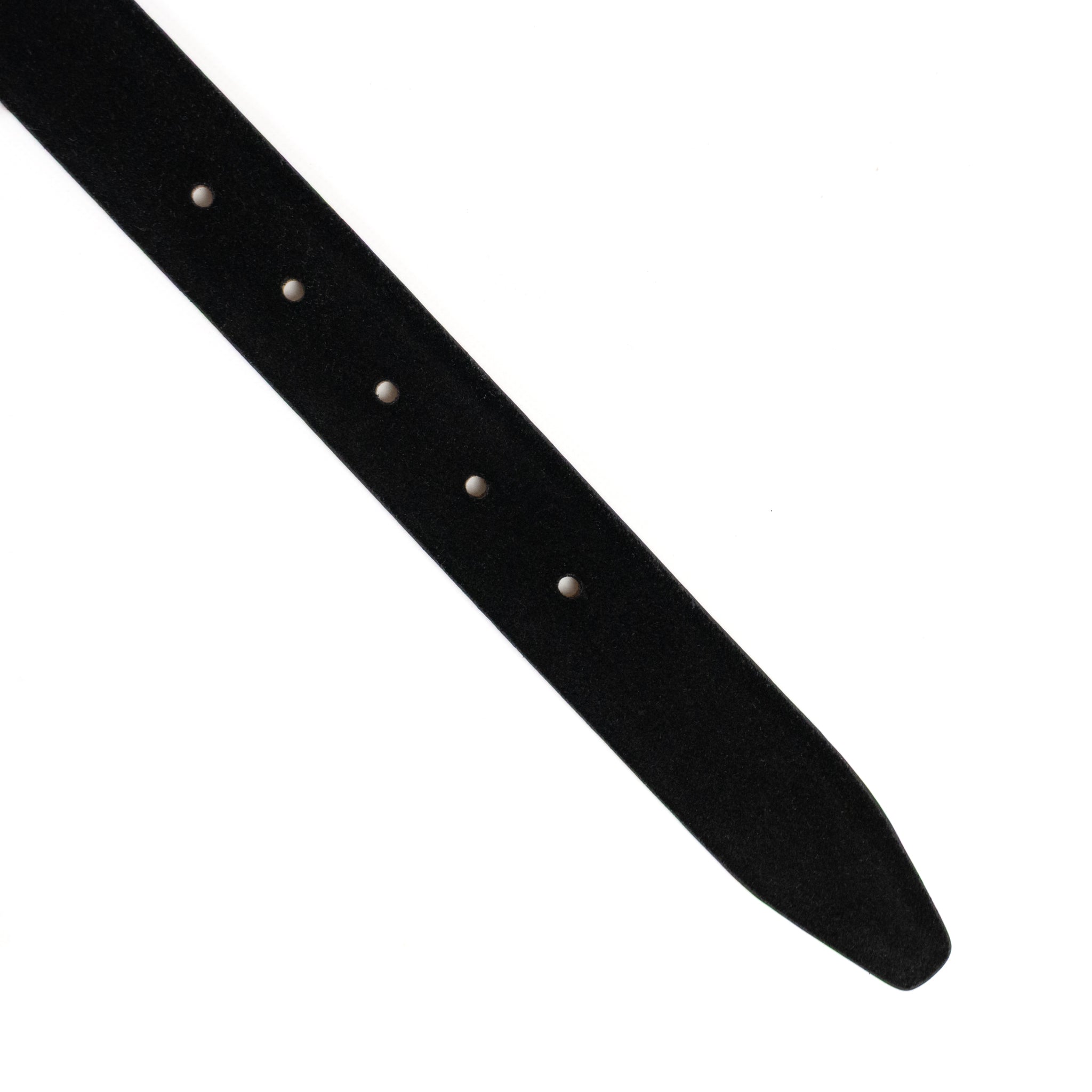 ROPE BUCKLE SUEDE BELT / SILVER BUCKLE