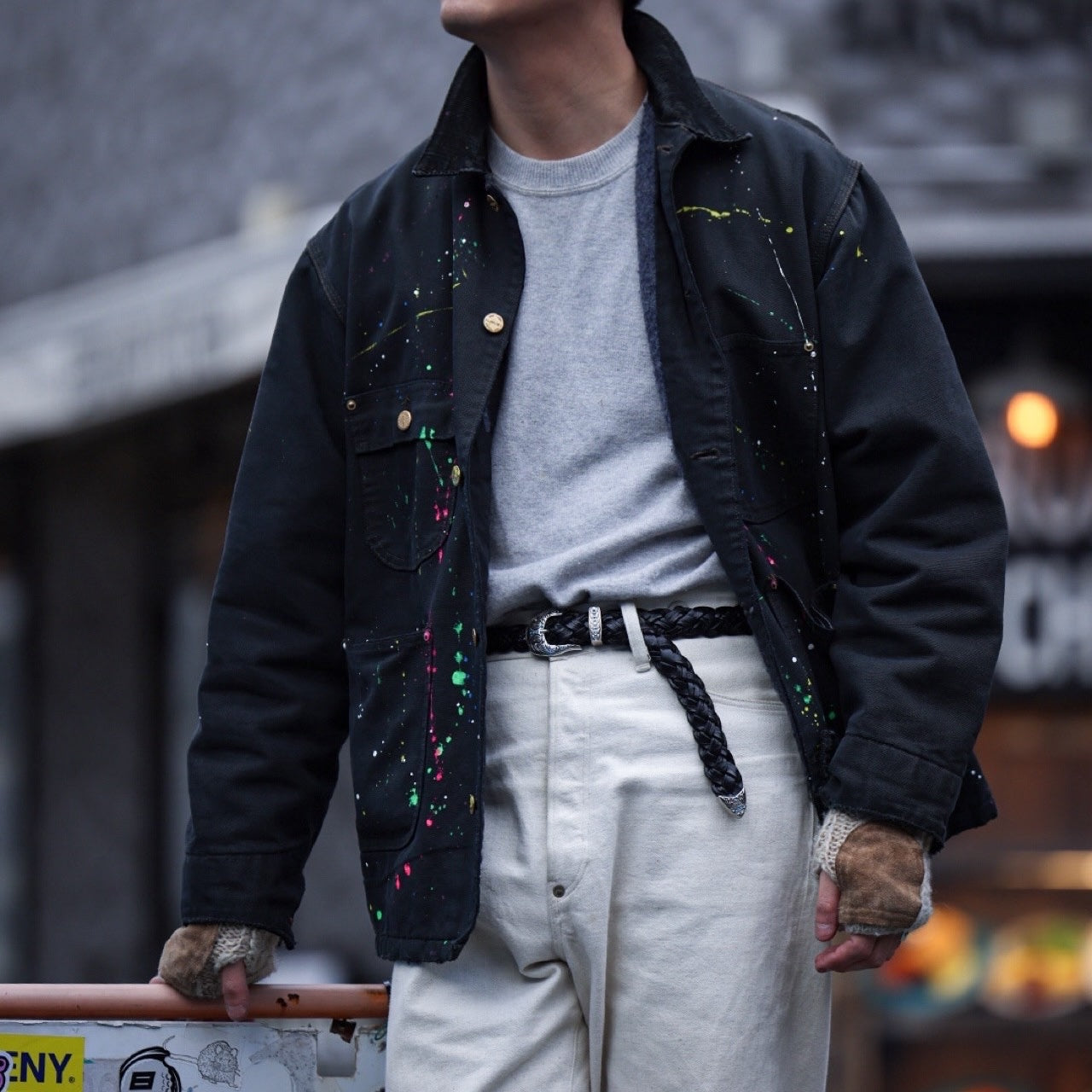 カウレザー ウェスタンメッシュベルト asolina W07 (SILVER) | 25mm