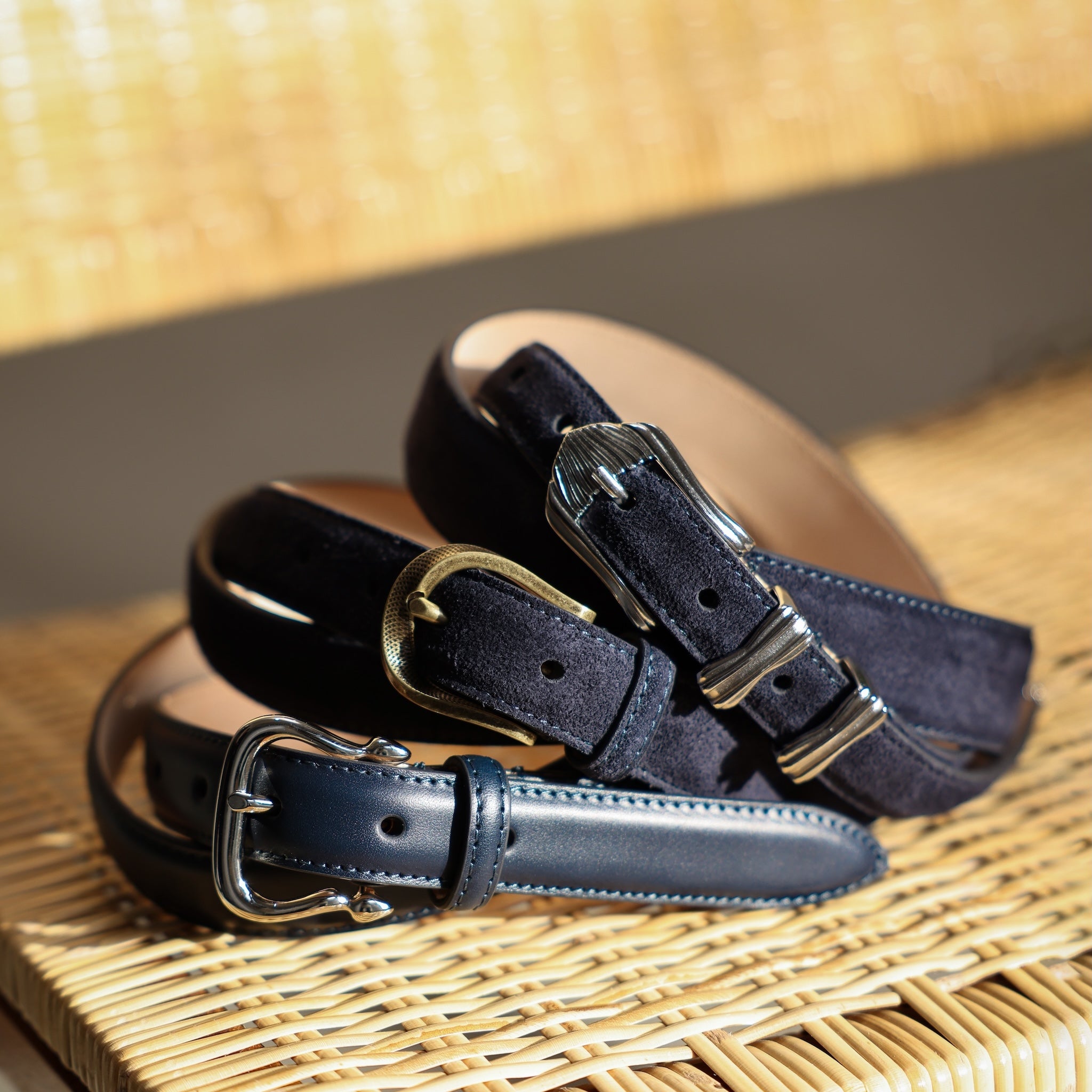 スムースレザー ベルト ARCO (SILVER) | 25mm