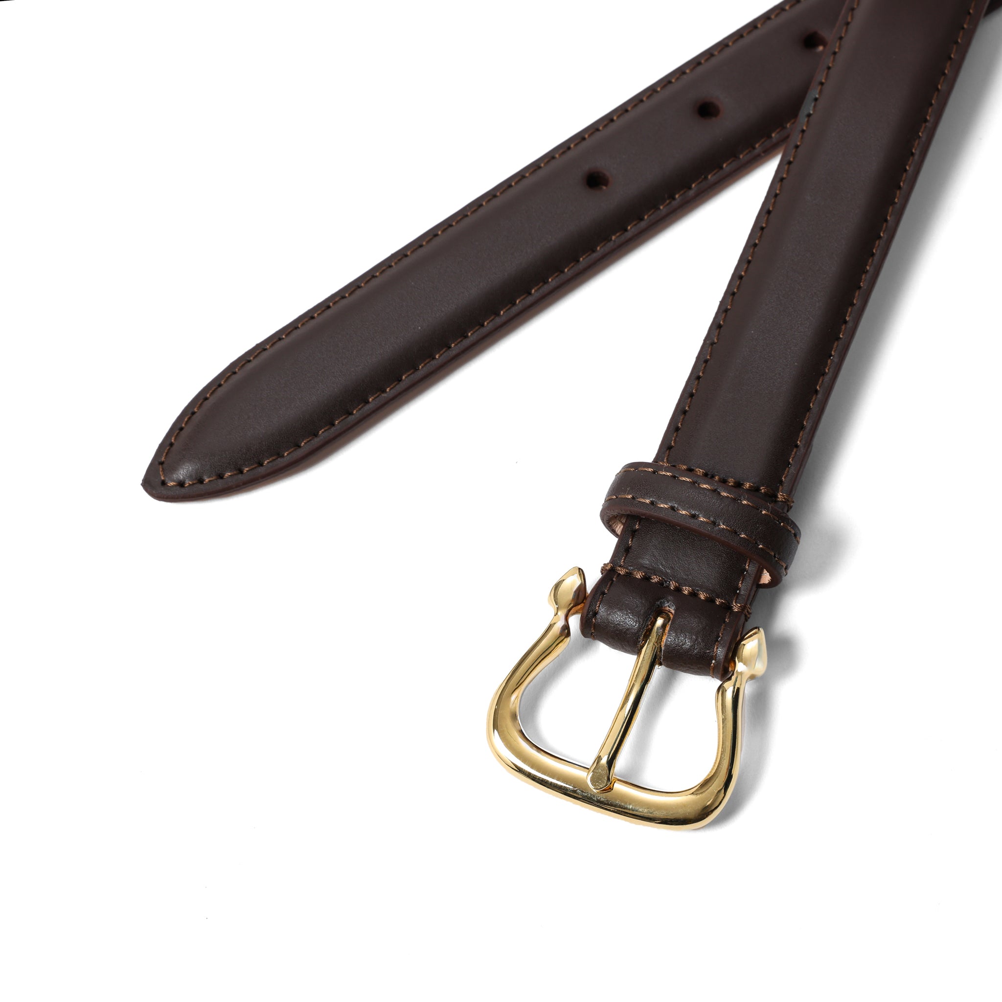 スムースレザー ベルト ARCO (GOLD) | 25mm