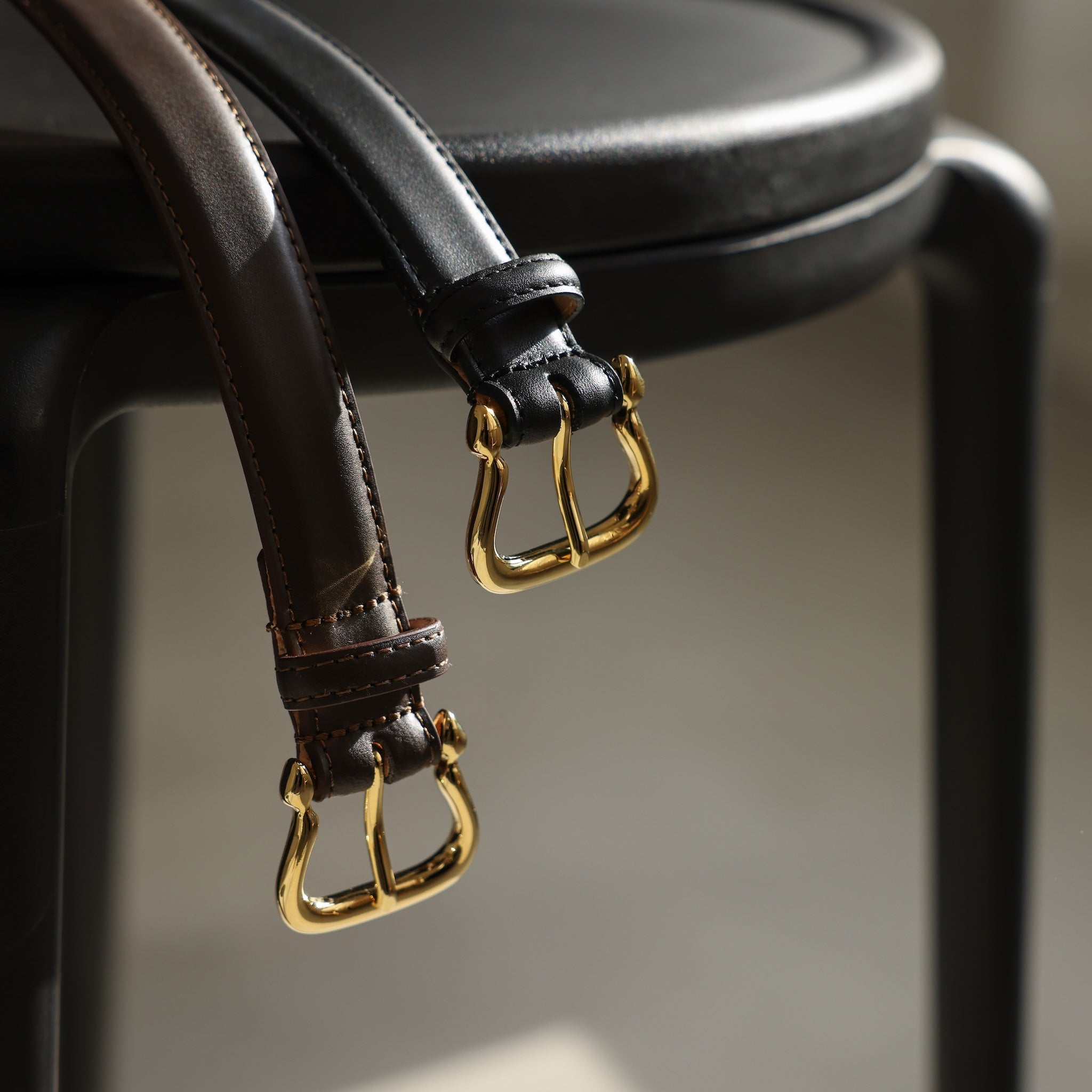 スムースレザー ベルト ARCO (GOLD) | 25mm