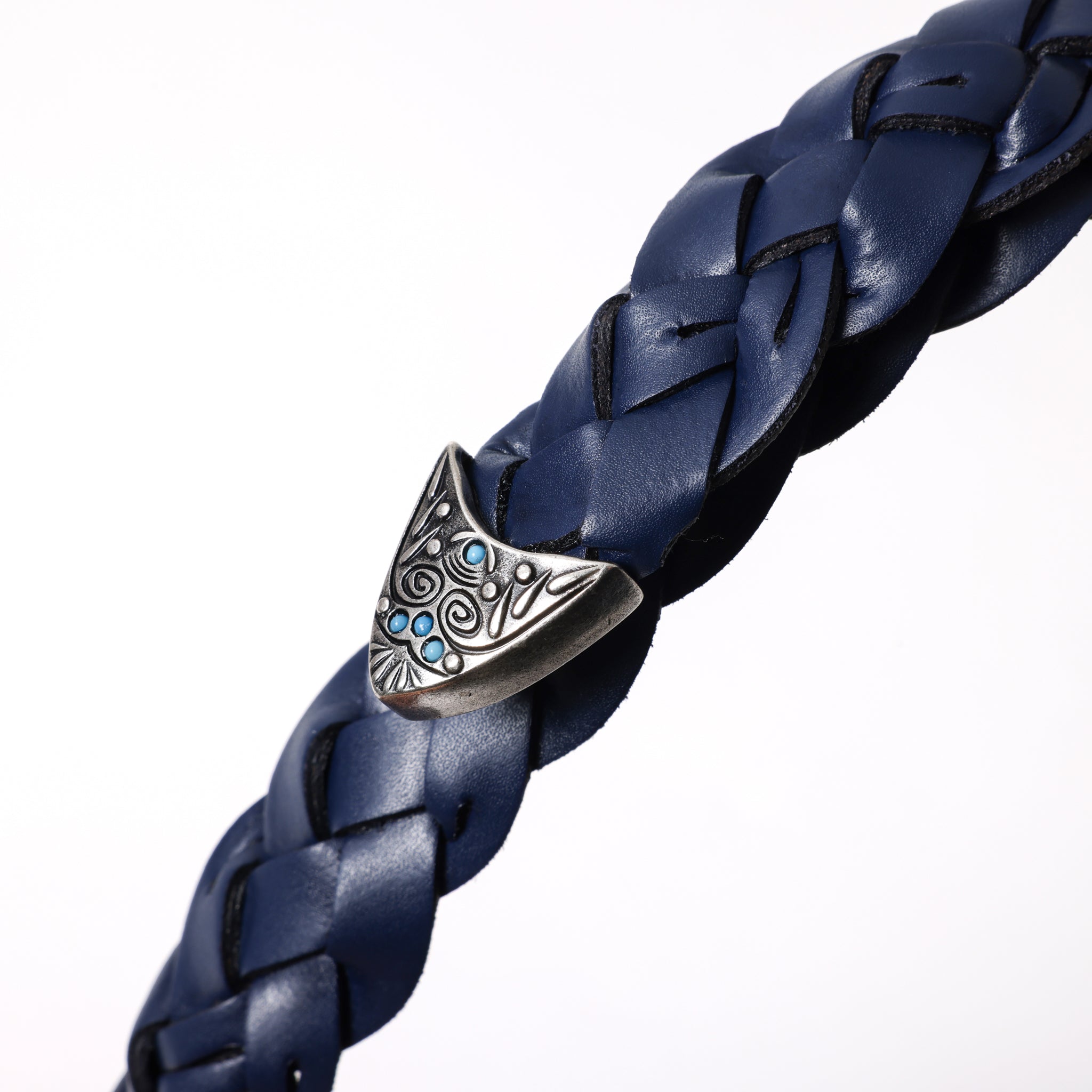 カウレザー ウェスタンメッシュベルト asolina W07 (SILVER) | 25mm