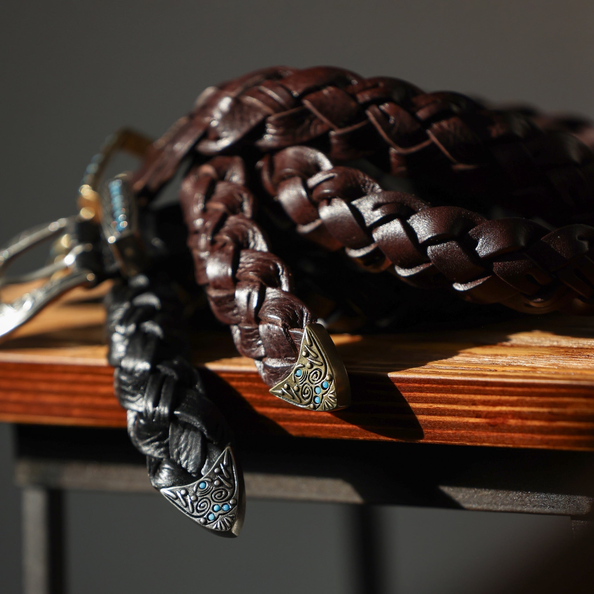 カウレザー ウェスタンメッシュベルト asolina W07 (SILVER) | 25mm