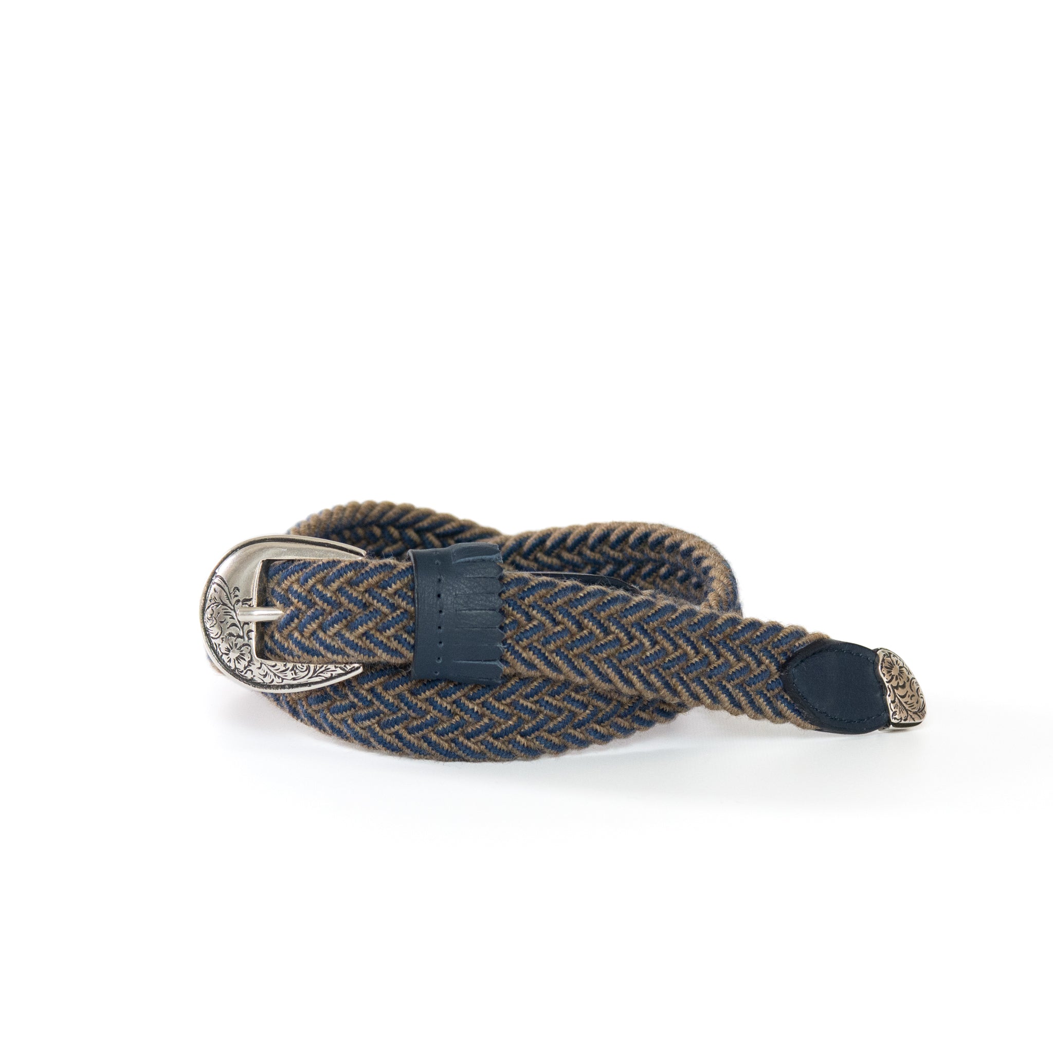 frangia 3° [wool mesh BELT / E / SILVER & GOLD BUCKLE]