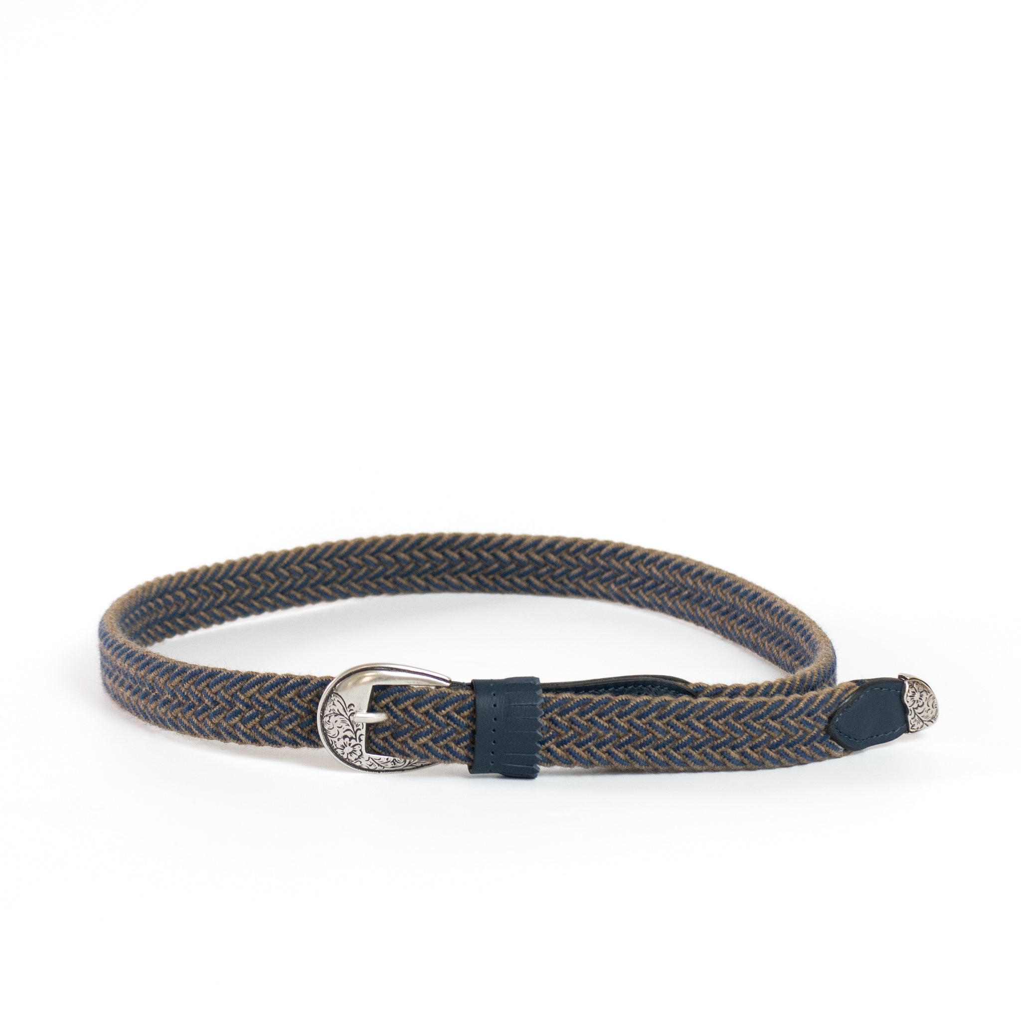 frangia 3° | wool mesh BELT / E / SILVER & GOLD BUCKLE