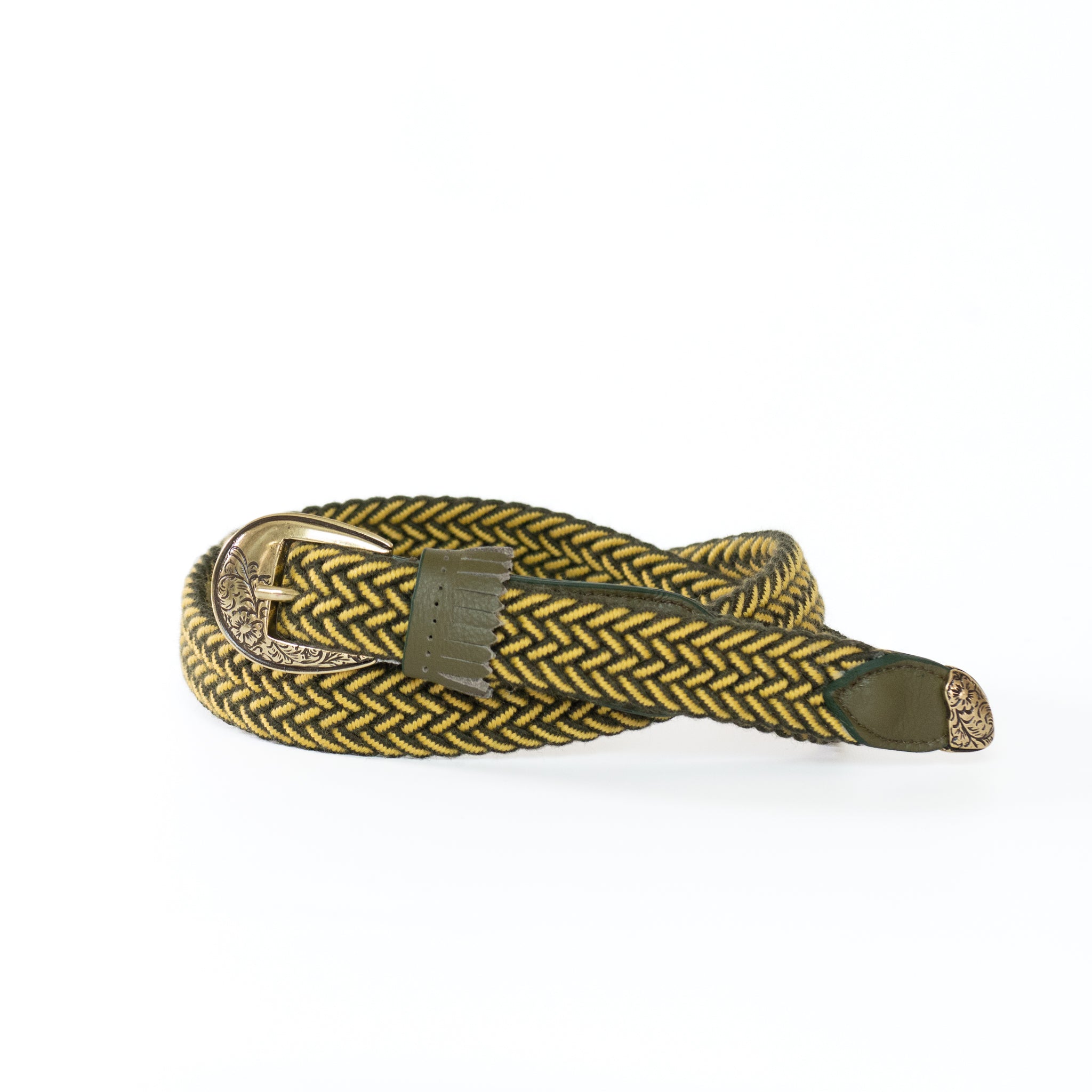 frangia 3° | wool mesh BELT / E / SILVER & GOLD BUCKLE