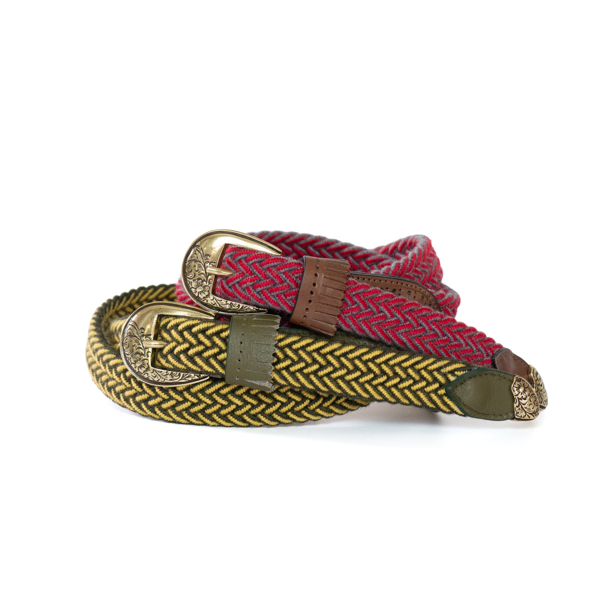 frangia 3° | wool mesh BELT / E / SILVER & GOLD BUCKLE