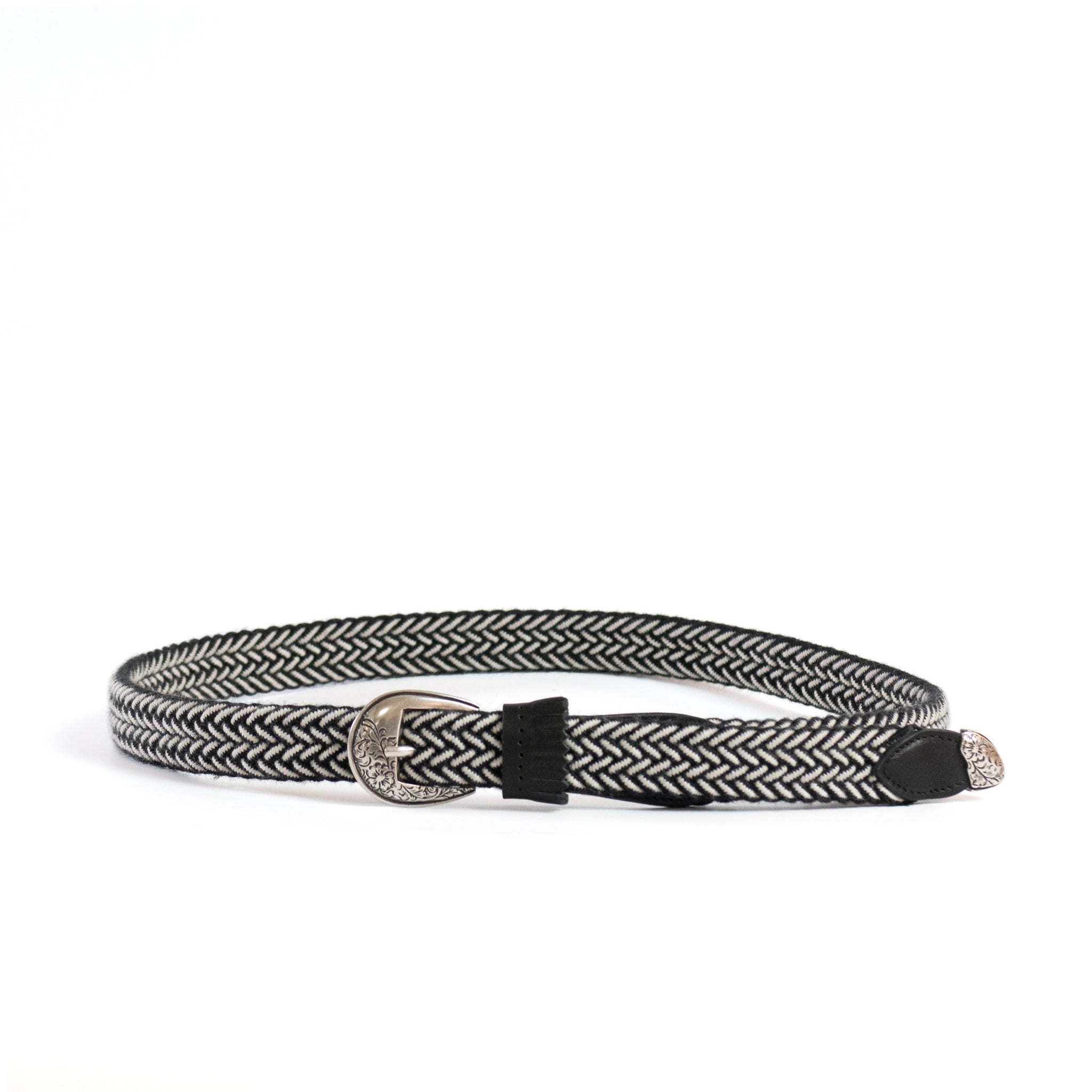 frangia 3° | wool mesh BELT / E / SILVER & GOLD BUCKLE