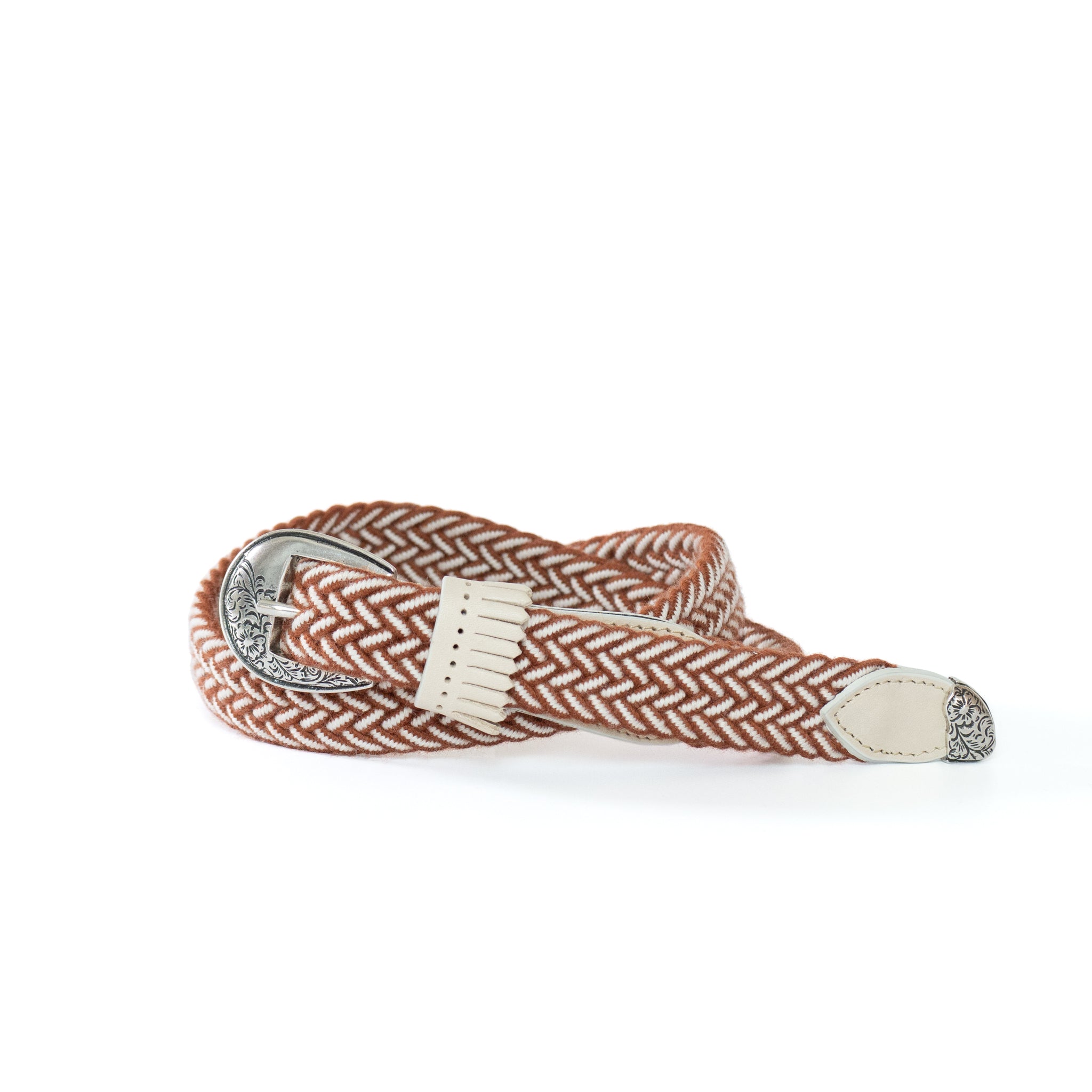 frangia 3° | wool mesh BELT / E / SILVER & GOLD BUCKLE