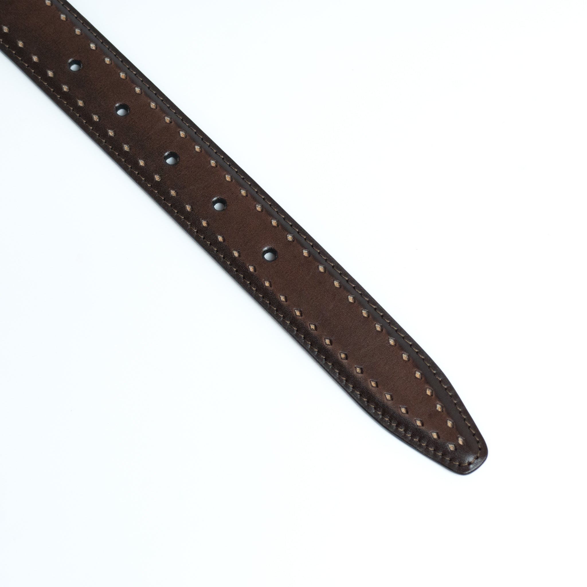 square buckle calf leather belt /  medallion