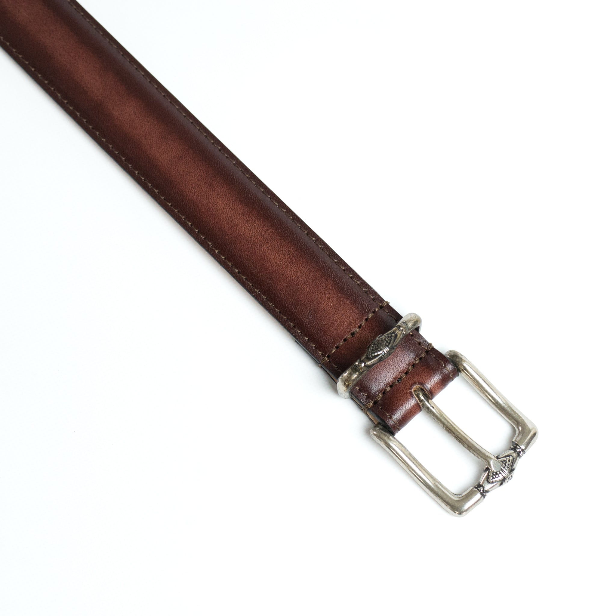 DECORATIVE BUCKLE CALF LEATHER BELT