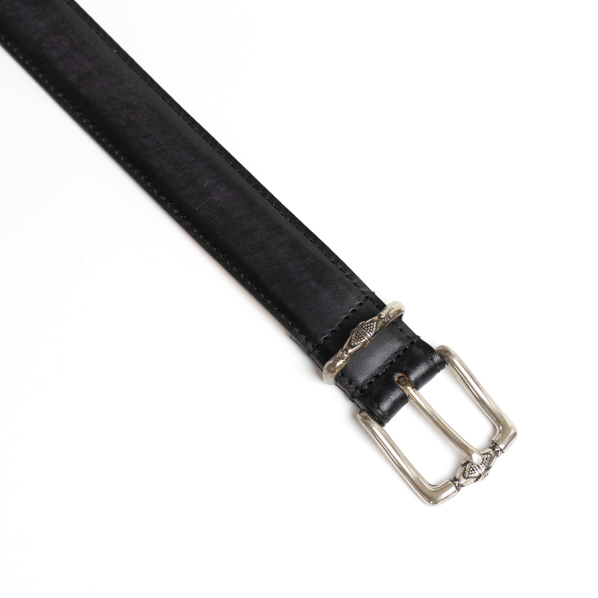 DECORATIVE BUCKLE CALF LEATHER BELT