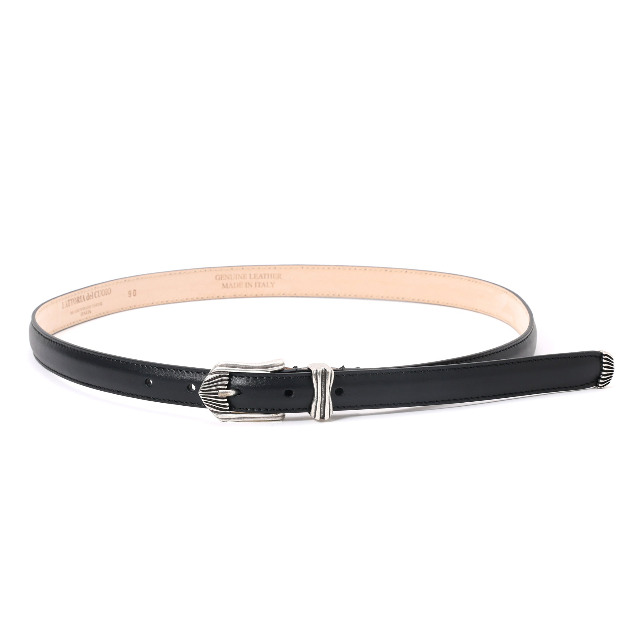 SMOOTH LEATHER WESTERN BELT | W05