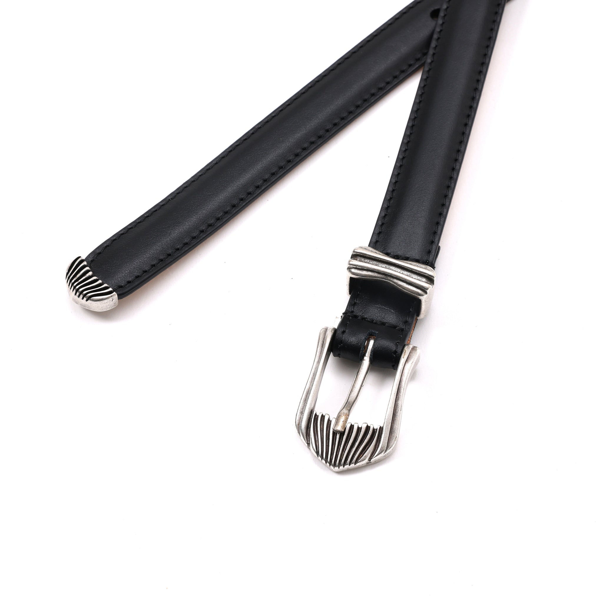 SMOOTH LEATHER WESTERN BELT | W05