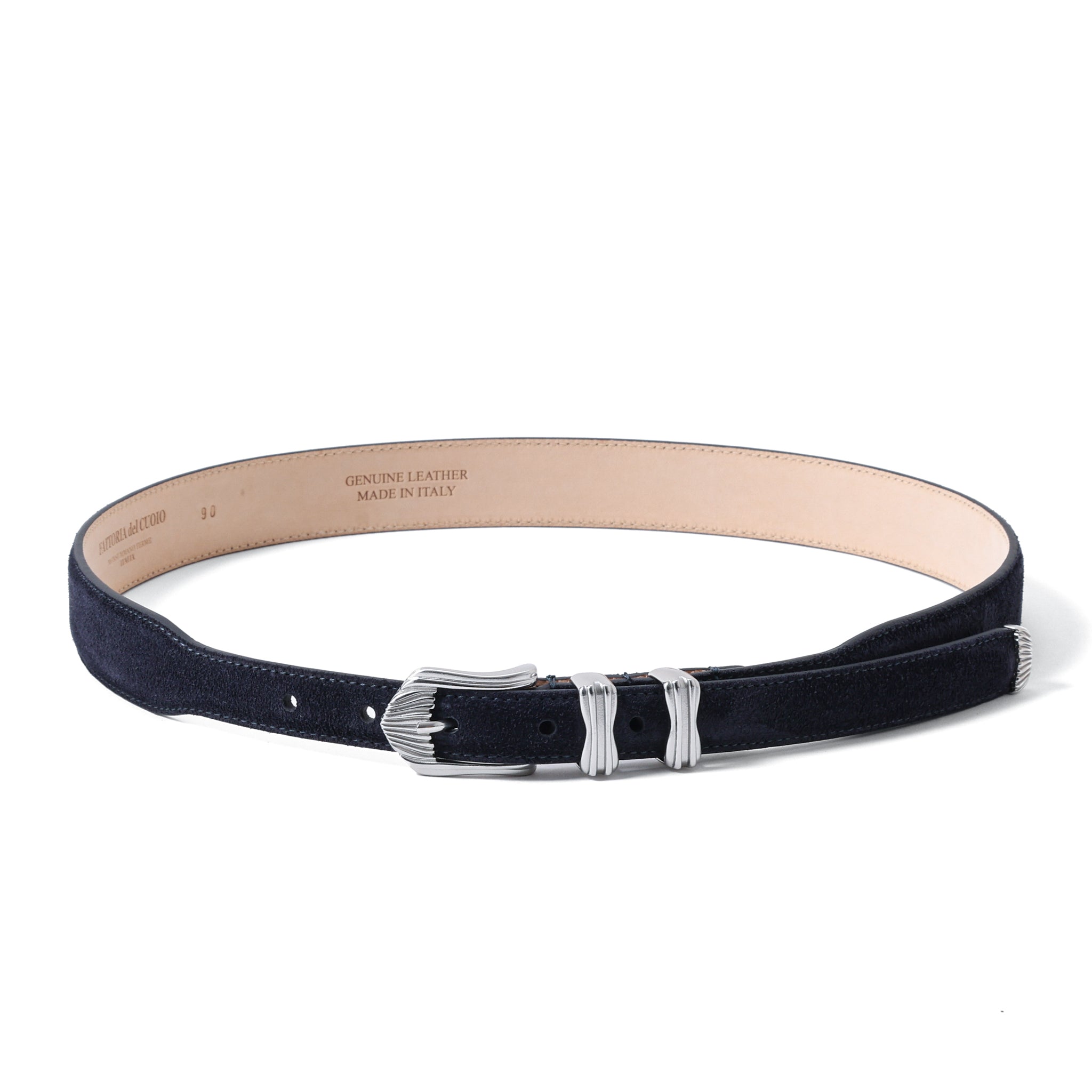 FATTORIA del CUOIO スエードベルト メンズ レディース イタリア製