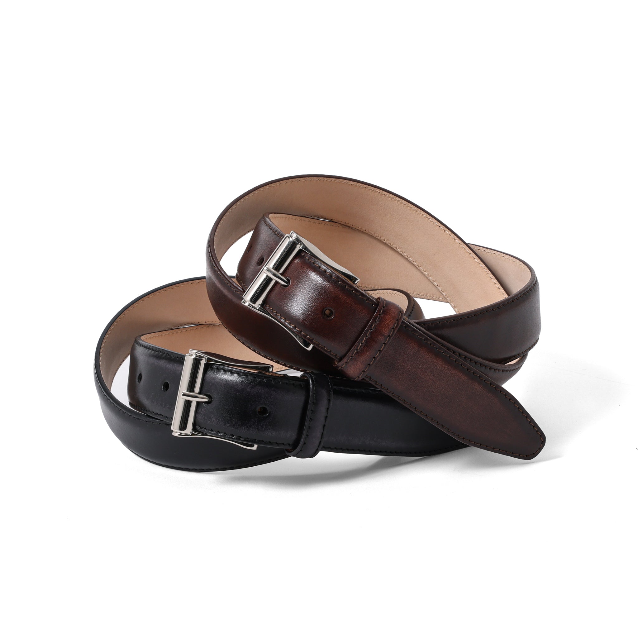 カーフレザー コンパクトバックルベルト | 30mm