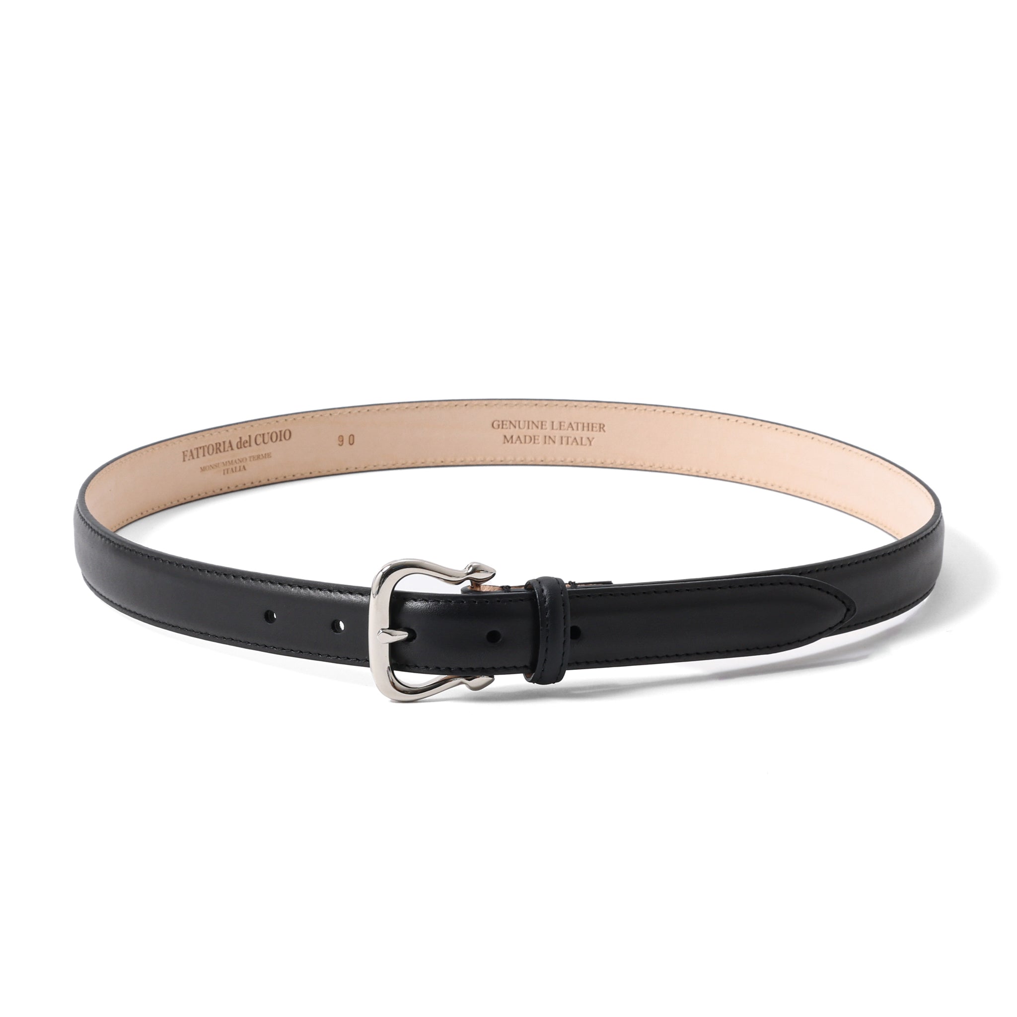 スムースレザー ベルト ARCO (SILVER) | 25mm