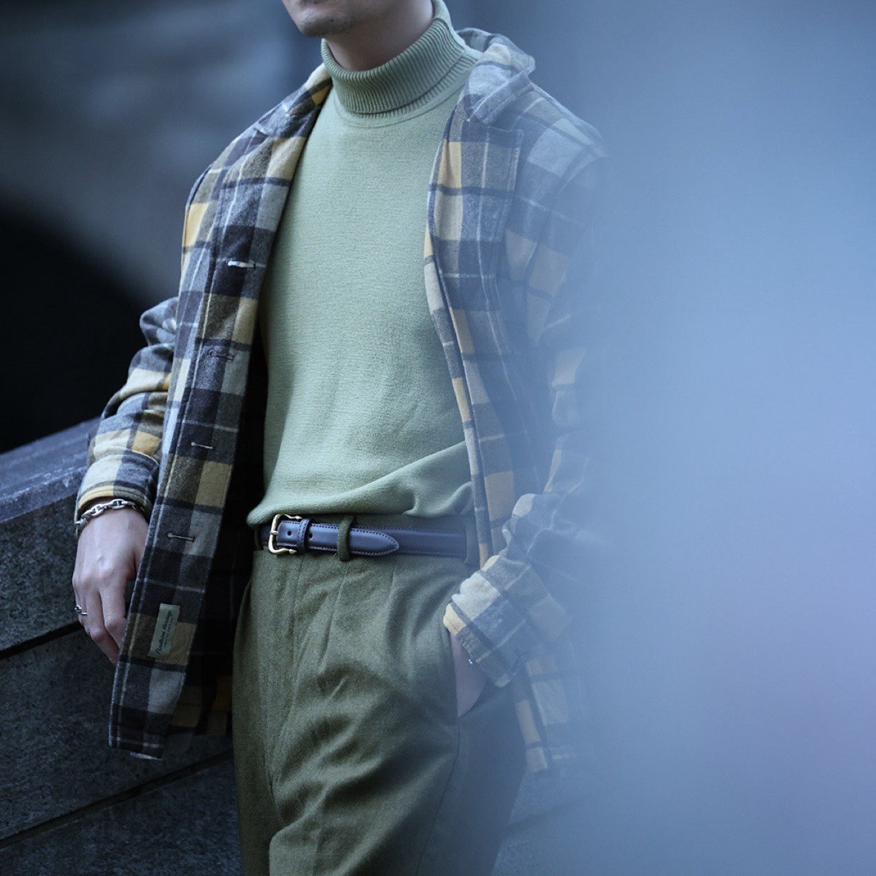 スムースレザー ベルト ARCO (SILVER) | 25mm