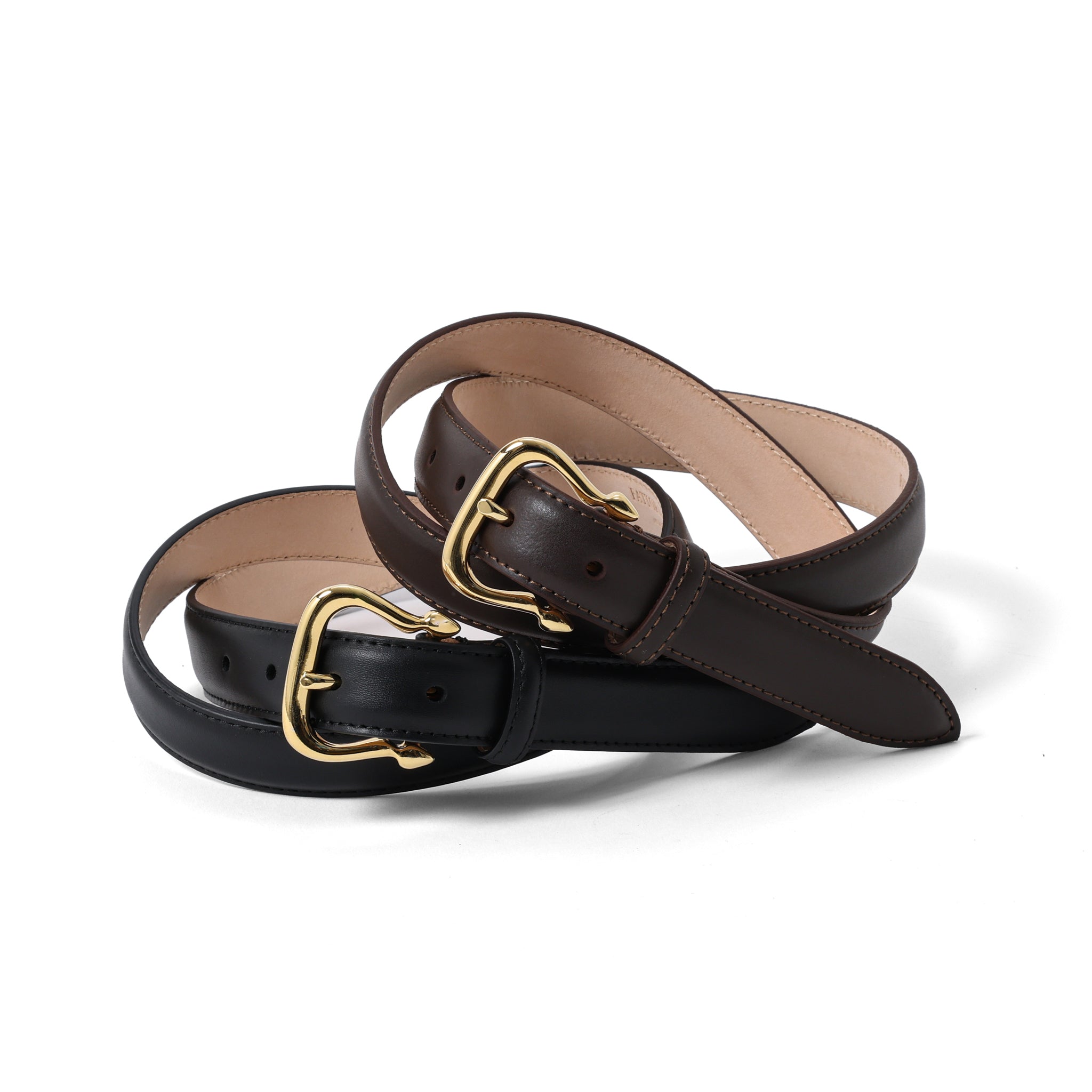 スムースレザー ベルト ARCO (GOLD) | 25mm