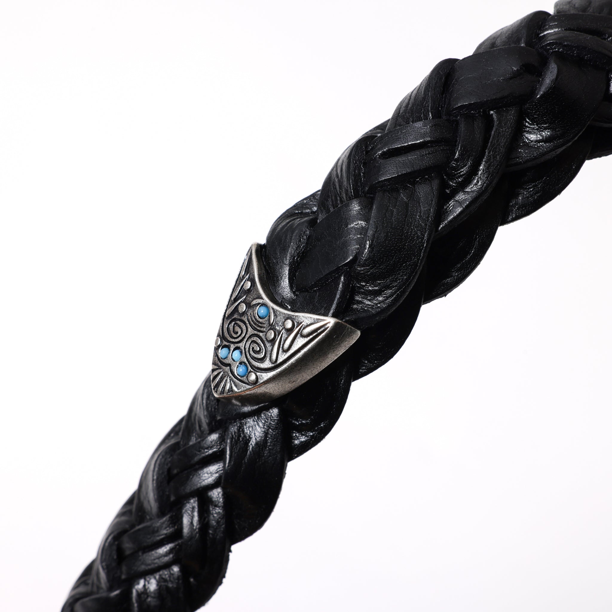 カウレザー ウェスタンメッシュベルト asolina W07 (SILVER) | 25mm