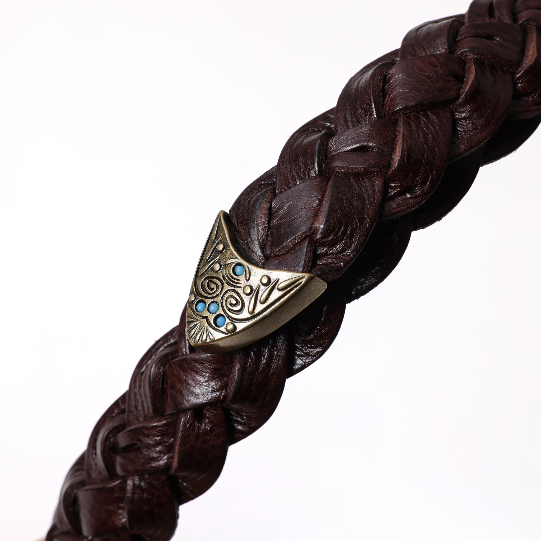 カウレザー ウェスタンメッシュベルト asolina W07 (GOLD) | 25mm