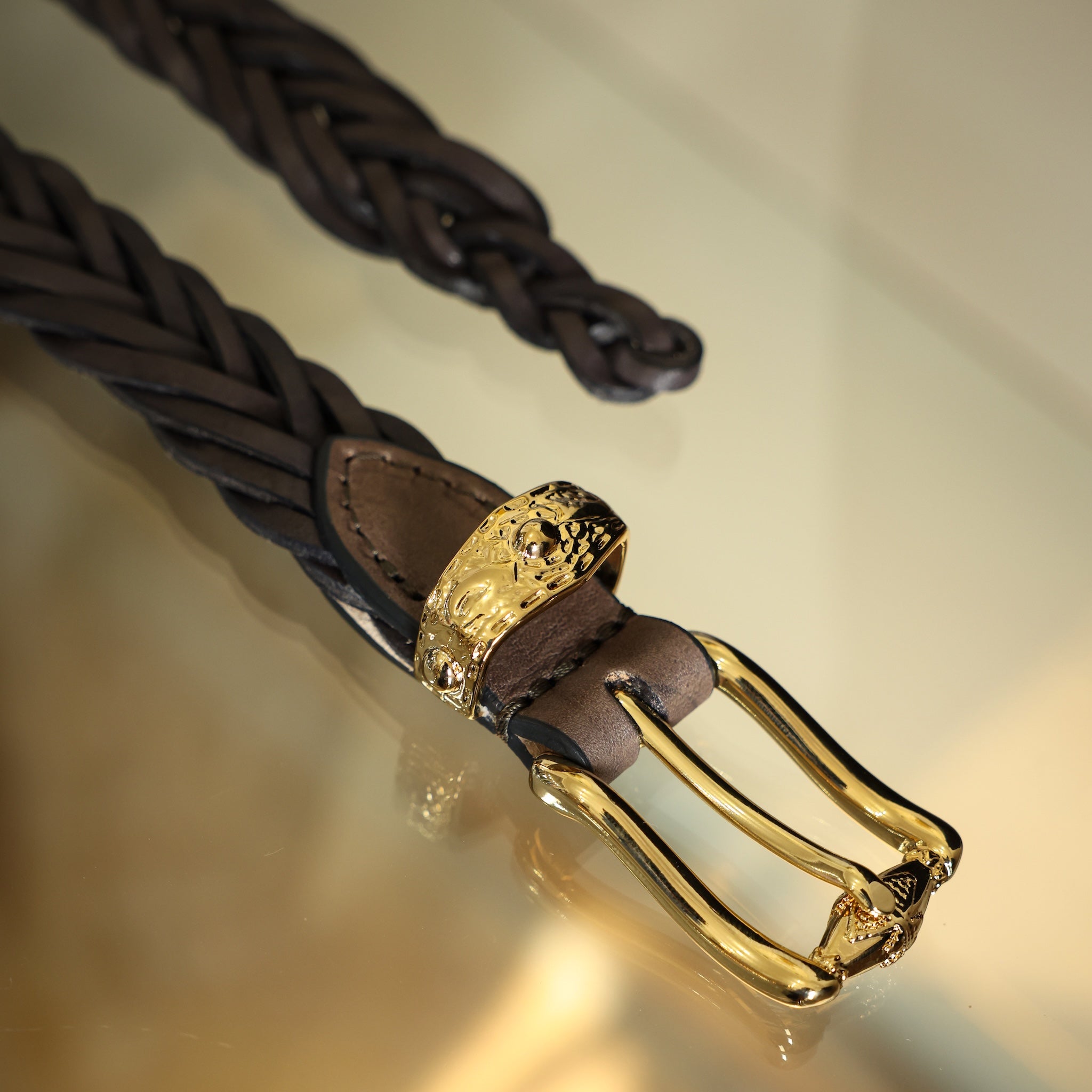 カーフレザー メッシュベルトCODINO (GOLD) | 20mm