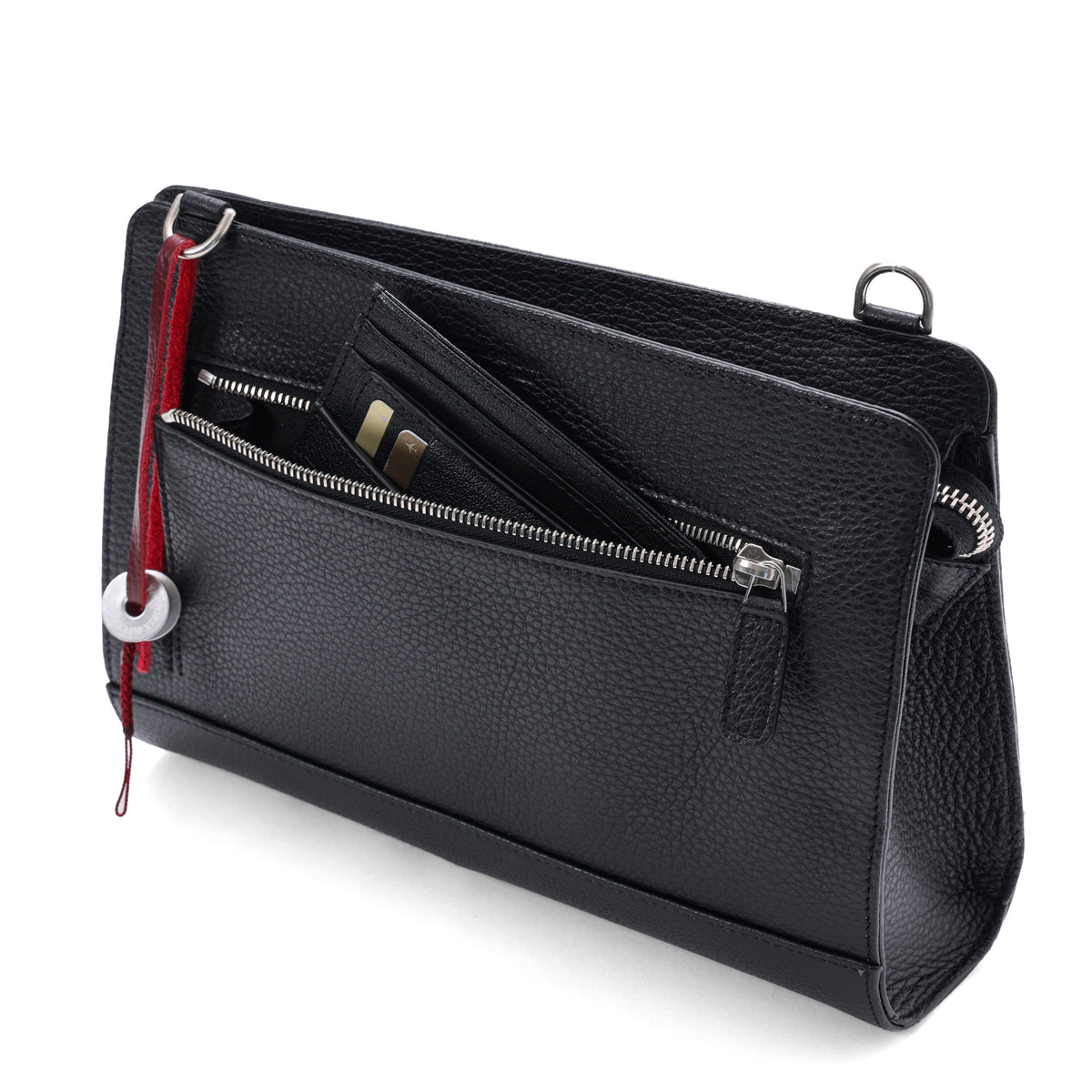 Smooth Leather 4-Way Shoulder Bag / Il Ferroviere