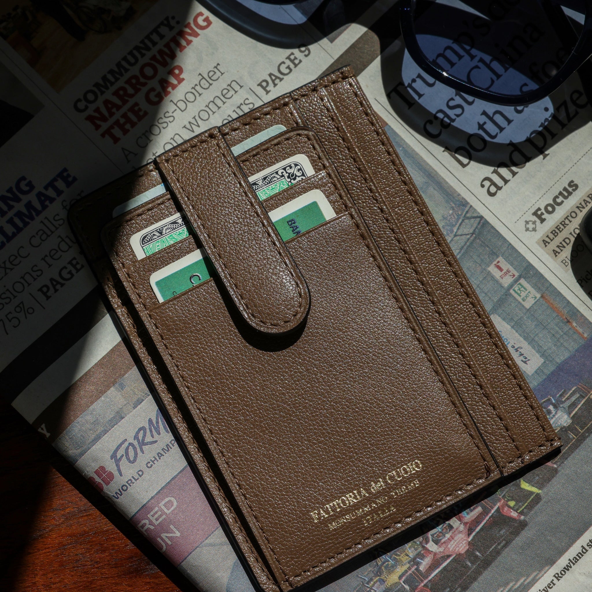 SACU カードケース / goat leather