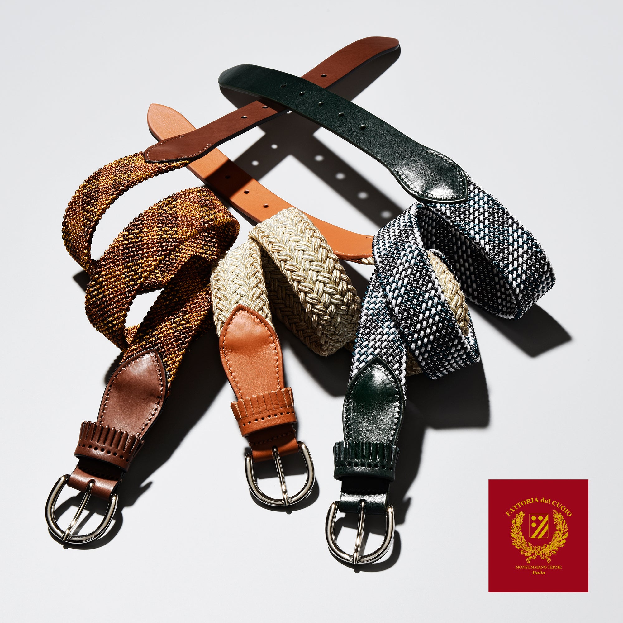 frangia 1° | Leather combination mesh BELT / E