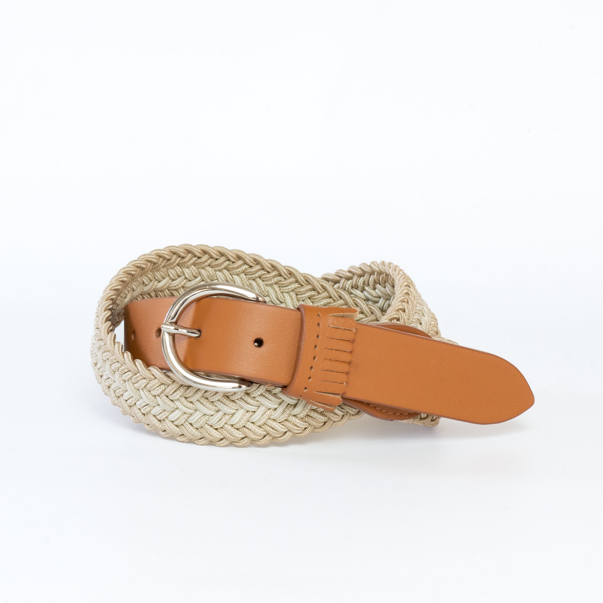 frangia 1° [Leather combination mesh BELT / E]