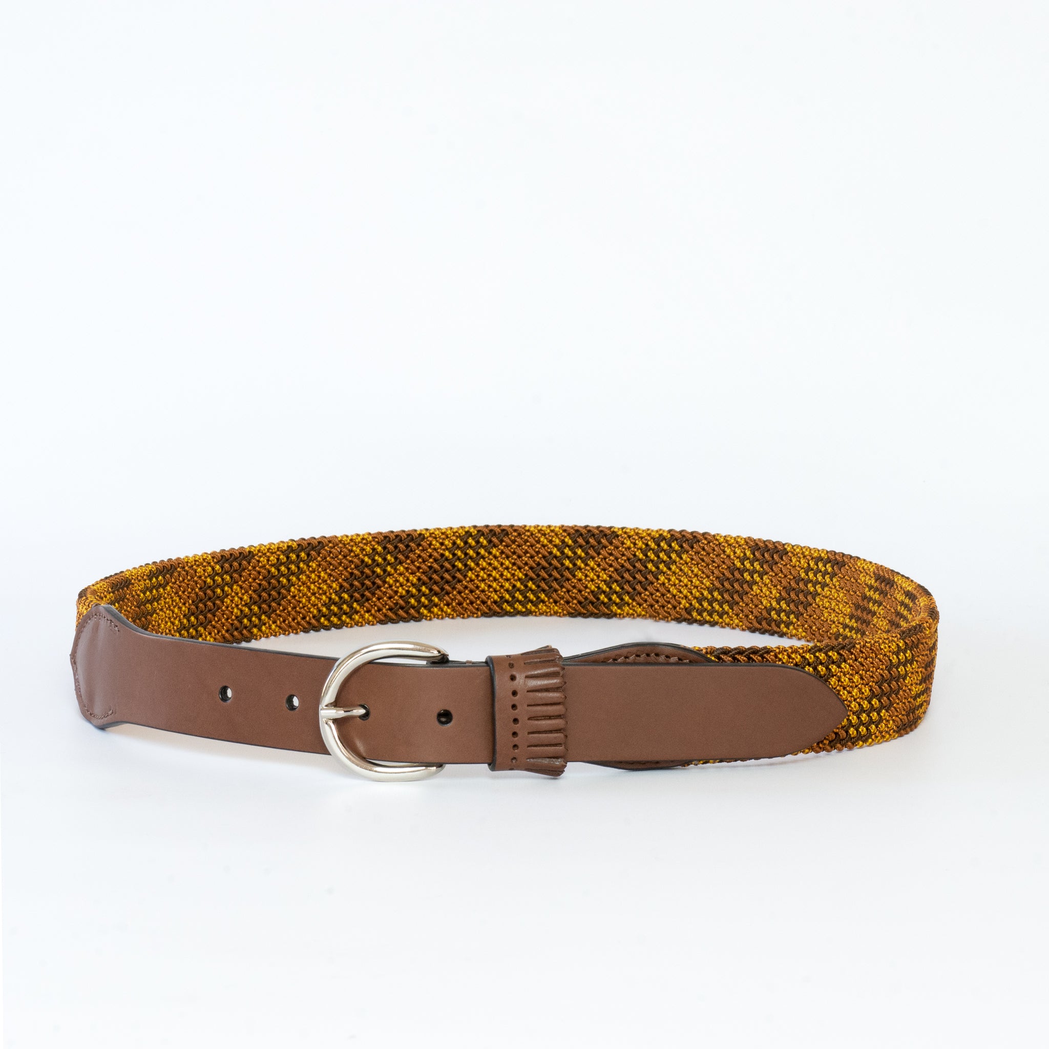 frangia 1° [Leather combination mesh BELT / E]