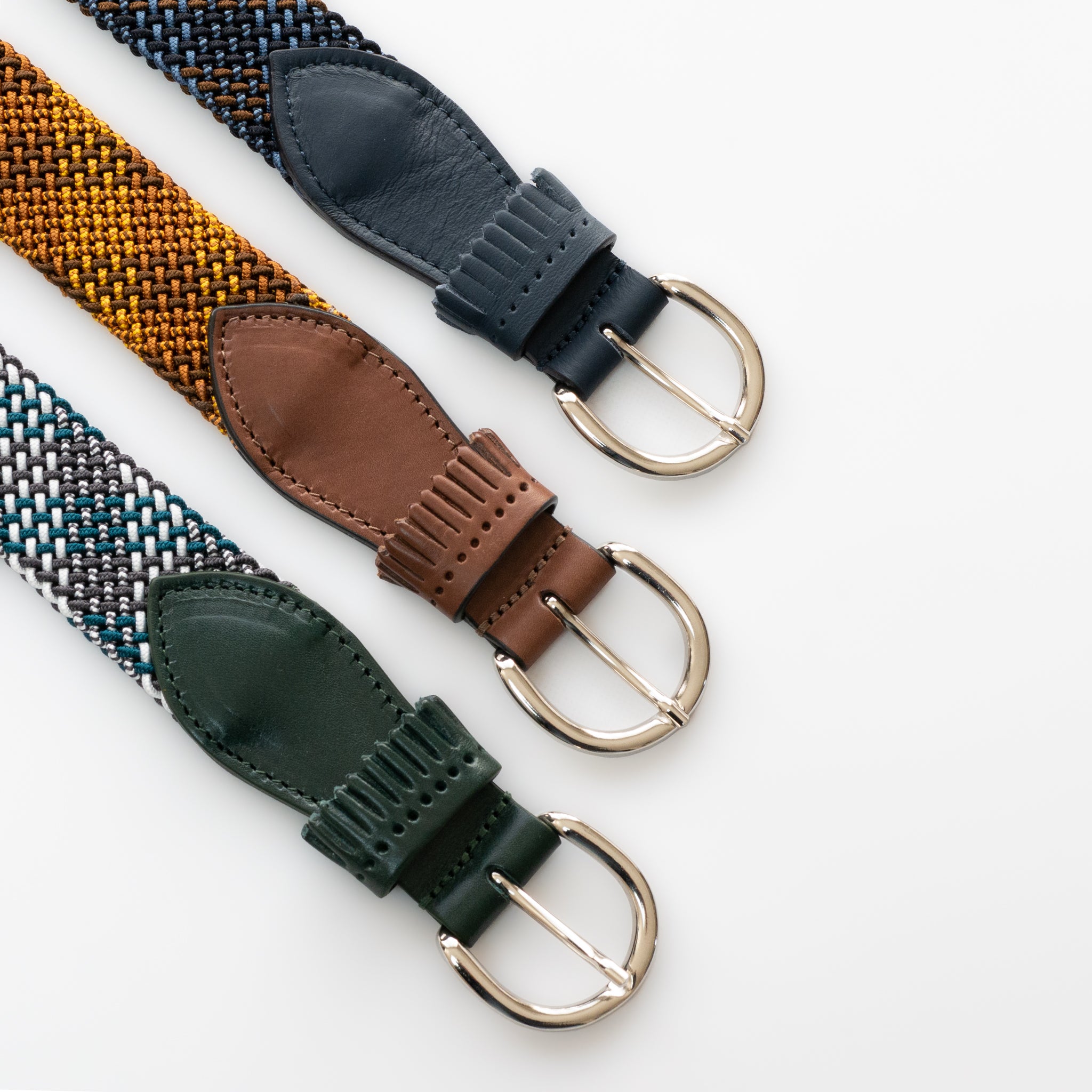 frangia 1° | Leather combination mesh BELT / E