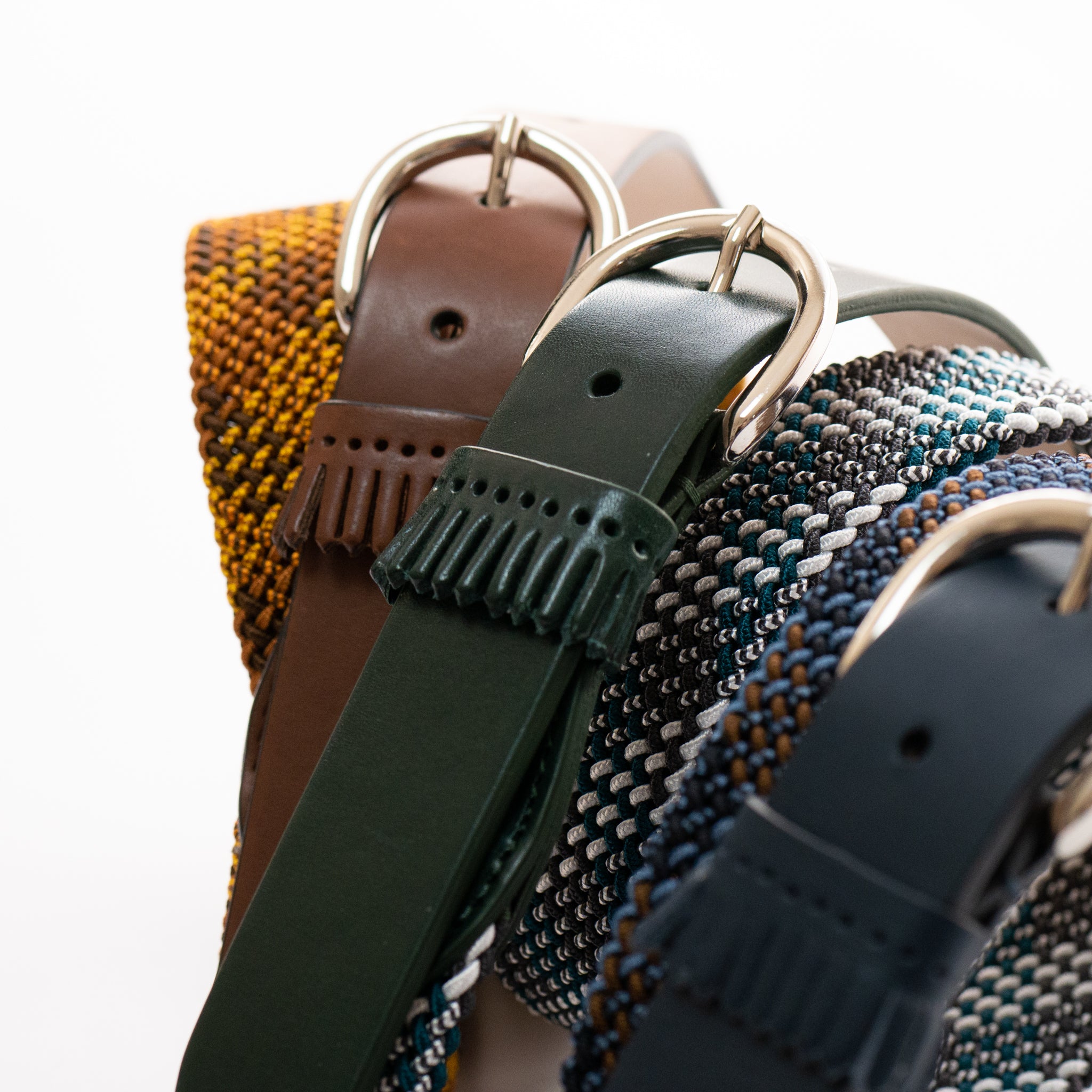 frangia 1° | Leather combination mesh BELT / E