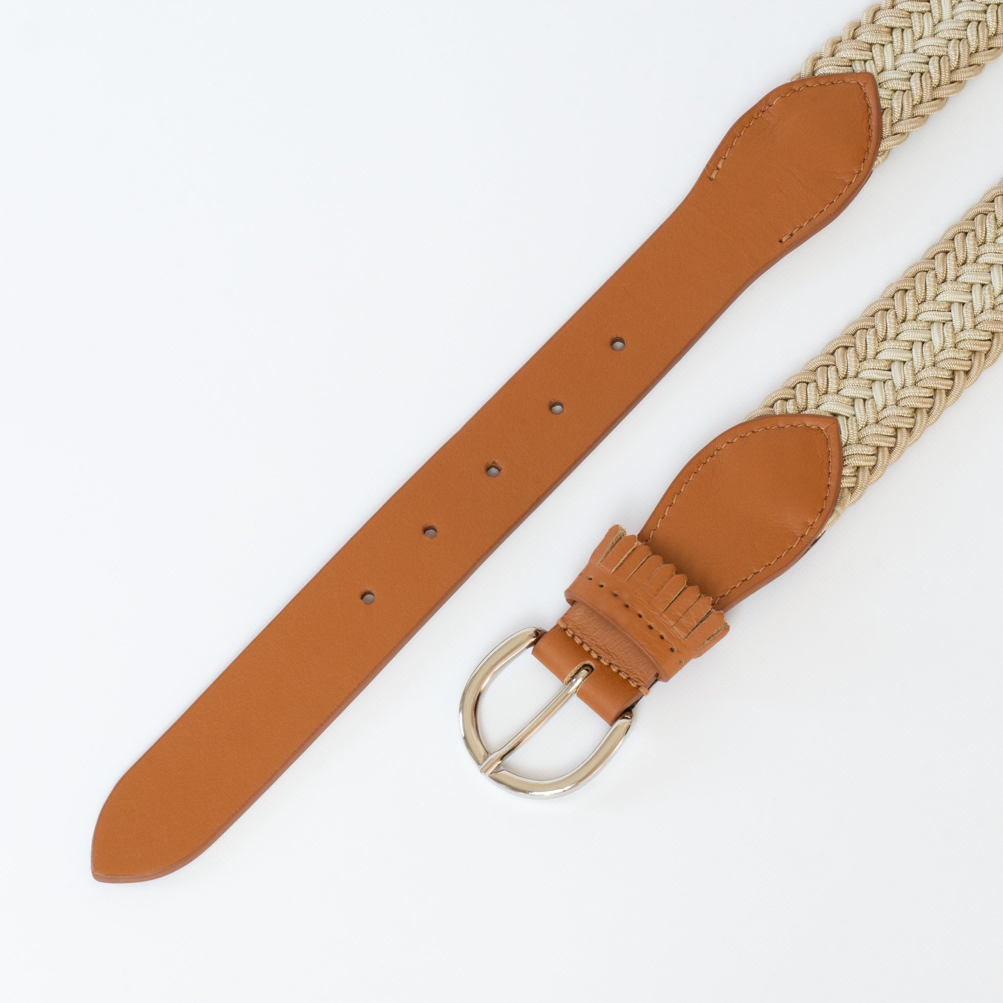 frangia 1° [Leather combination mesh BELT / E]