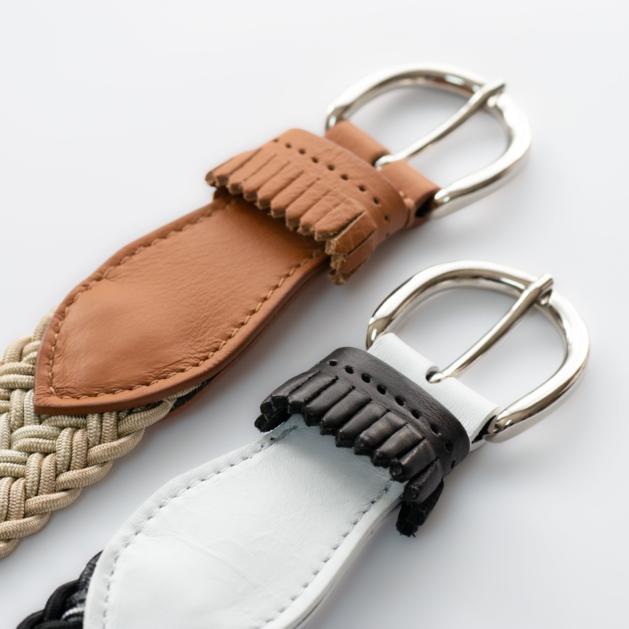 frangia 1° | Leather combination mesh BELT / E