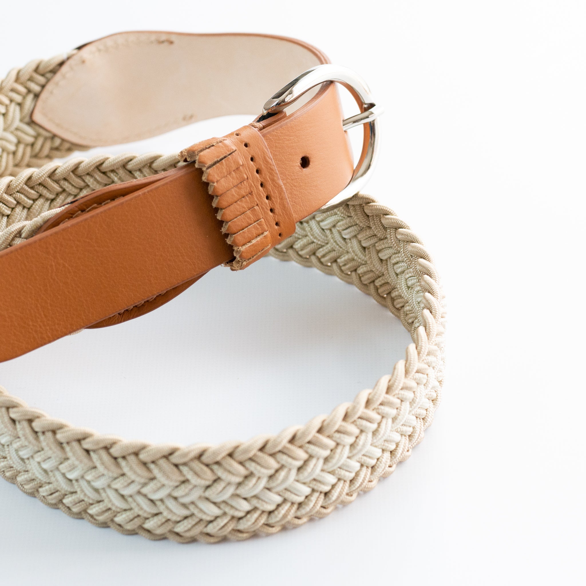 frangia 1° | Leather combination mesh BELT / E